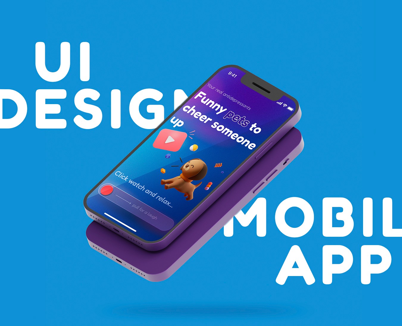 UI design of mobile app — Интерфейсы, Иллюстрация на Dprofile