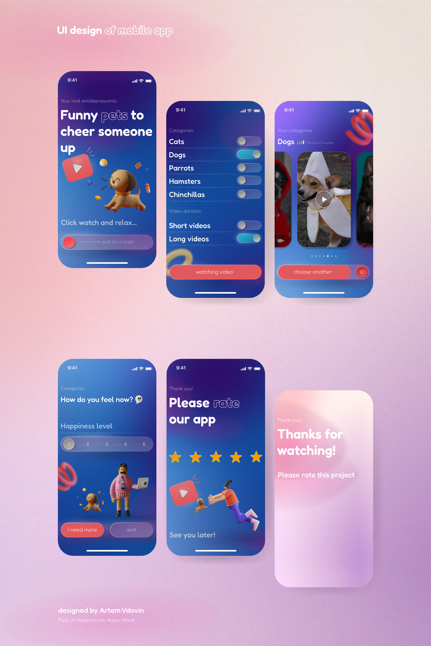 UI design of mobile app — Изображение №1 — Интерфейсы, Иллюстрация на Dprofile