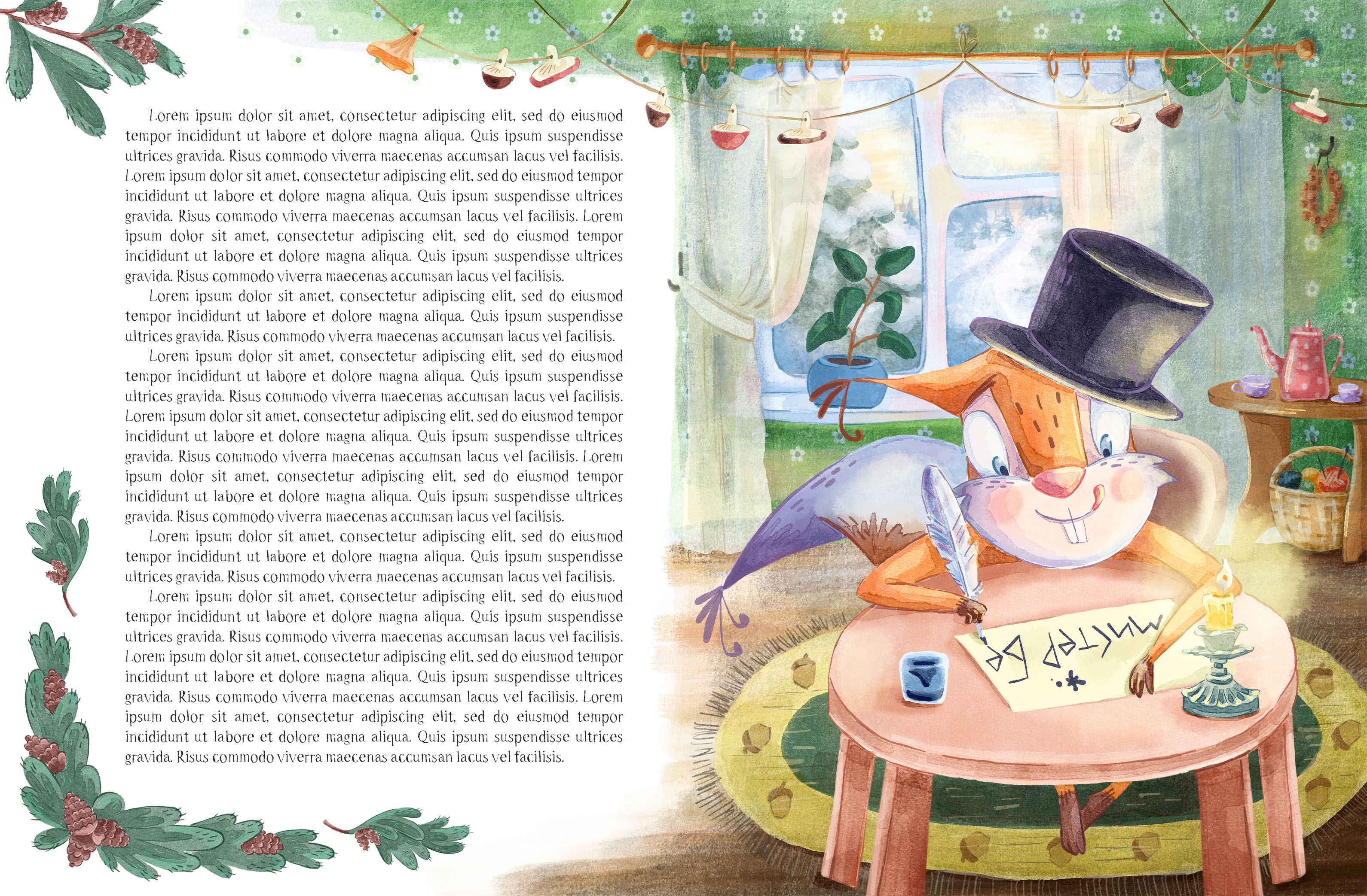 Мистер Белка/ Иллюстрации для детской книги — Изображение №4 — Иллюстрация, Графика на Dprofile