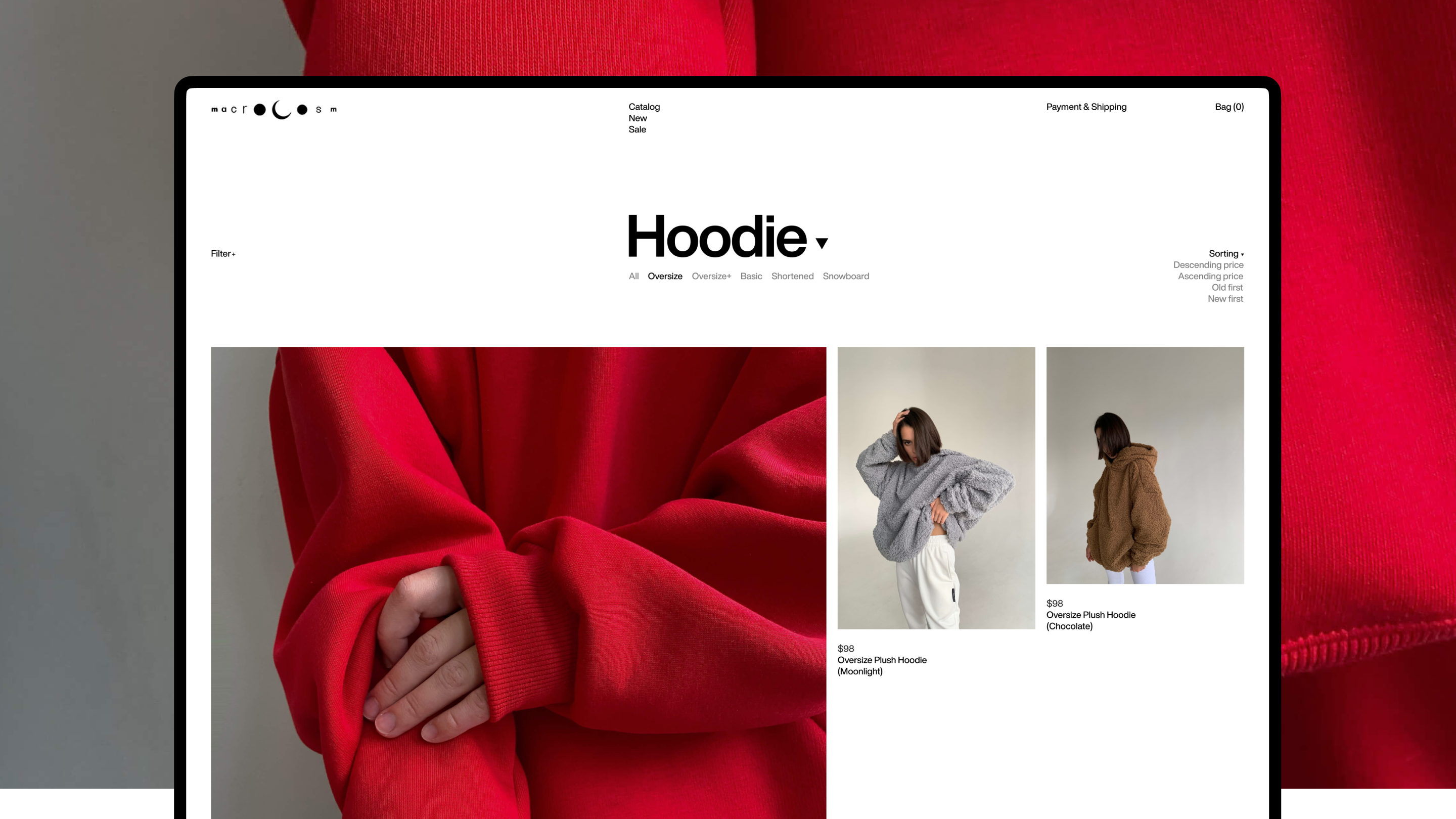 Macrocosm.Store — Concept Ecommerce Website — Изображение №13 — Интерфейсы, Анимация на Dprofile