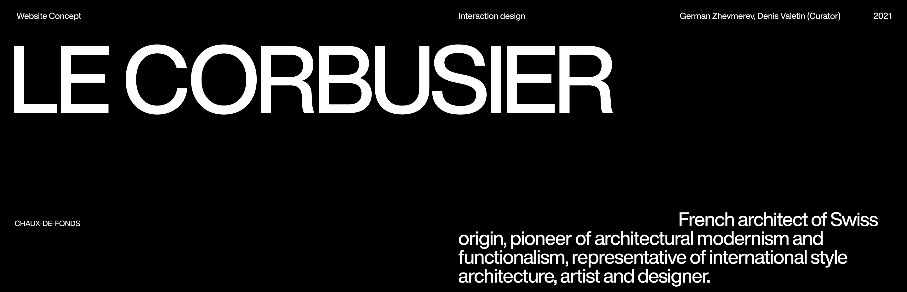 LE CORBUSIER — Website — Изображение №1 — Интерфейсы на Dprofile