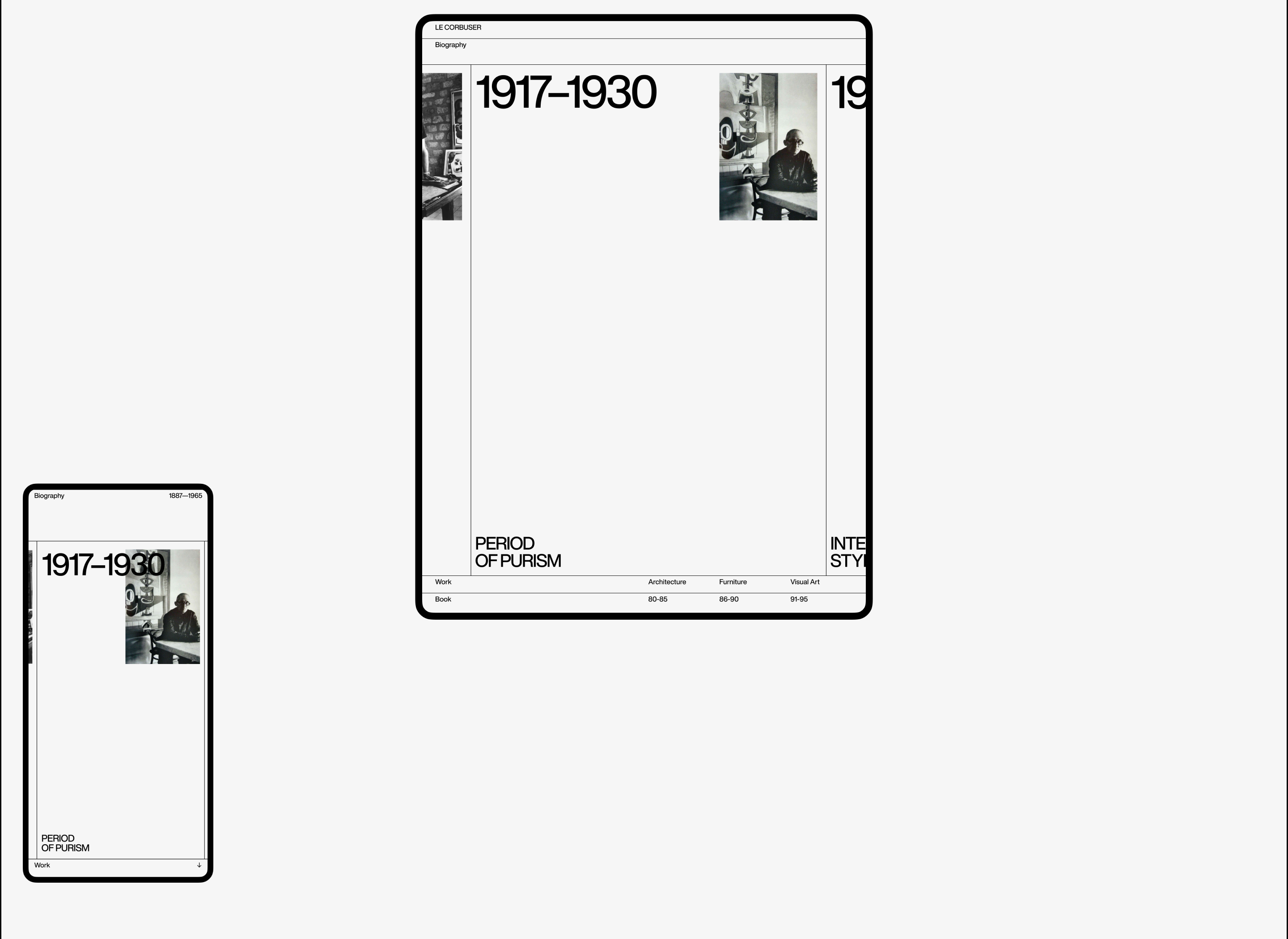LE CORBUSIER — Website — Изображение №7 — Интерфейсы на Dprofile