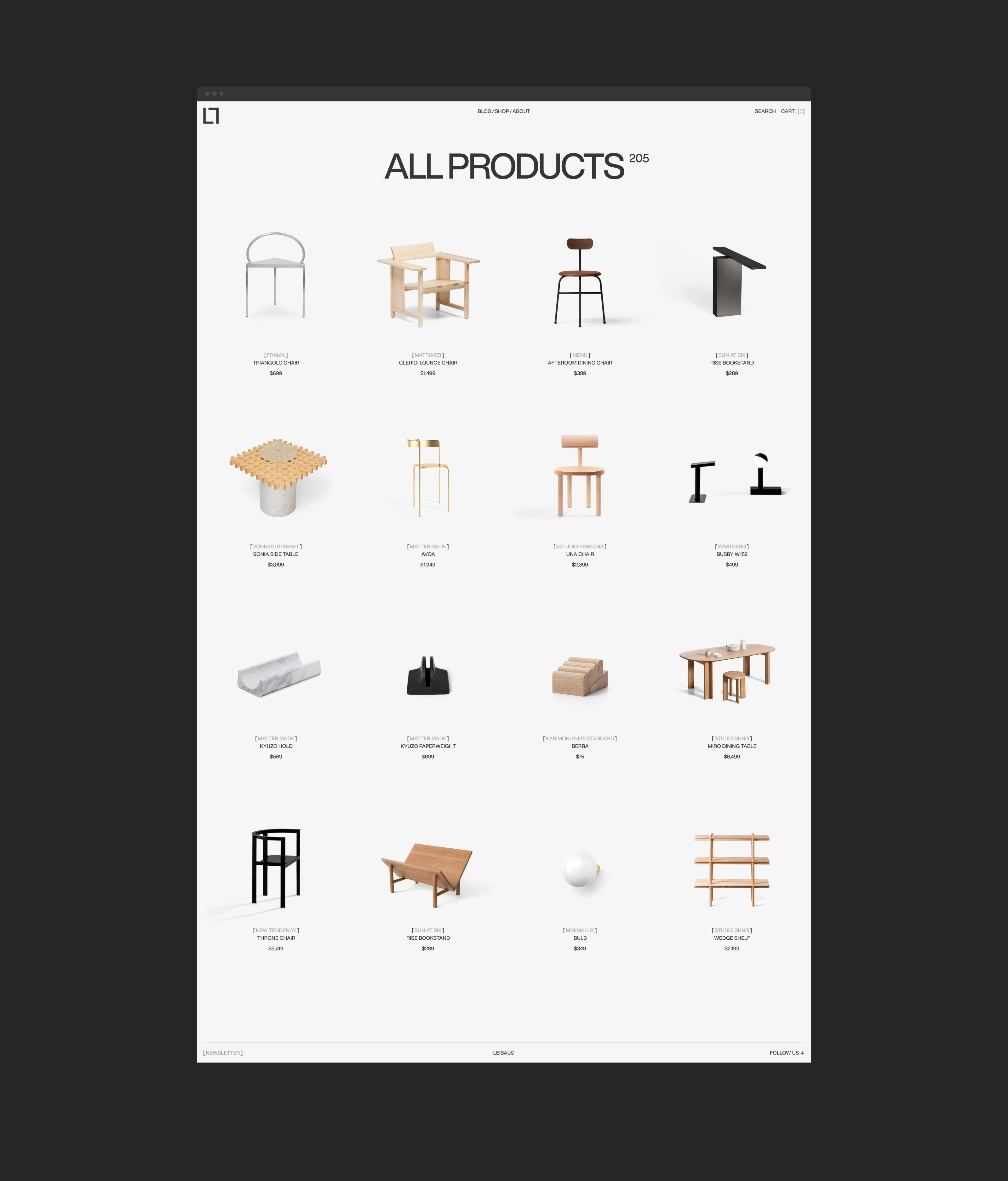 LEIBAL ONLINE STORE — Изображение №3 — Интерфейсы, 3D на Dprofile