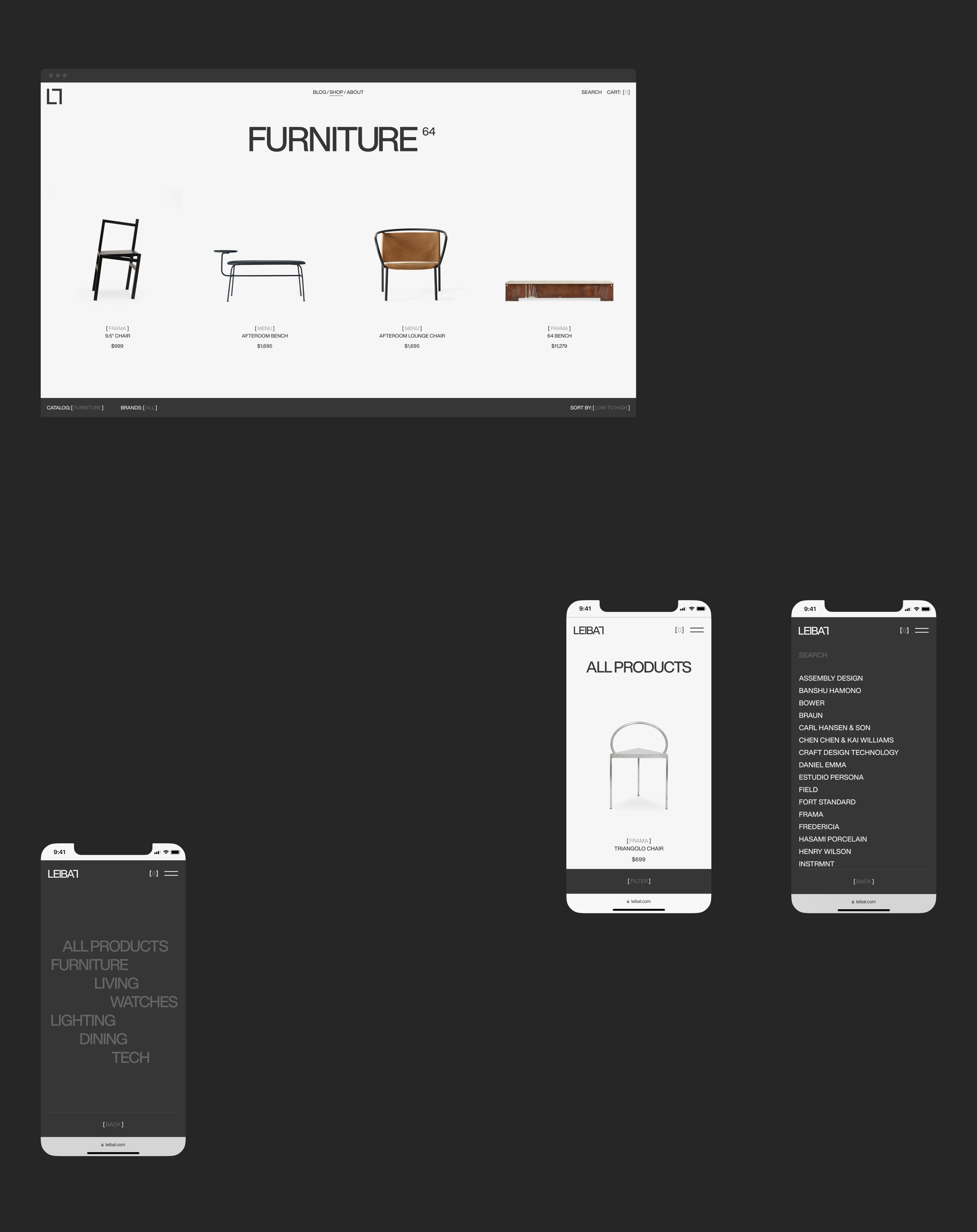 LEIBAL ONLINE STORE — Изображение №4 — Интерфейсы, 3D на Dprofile