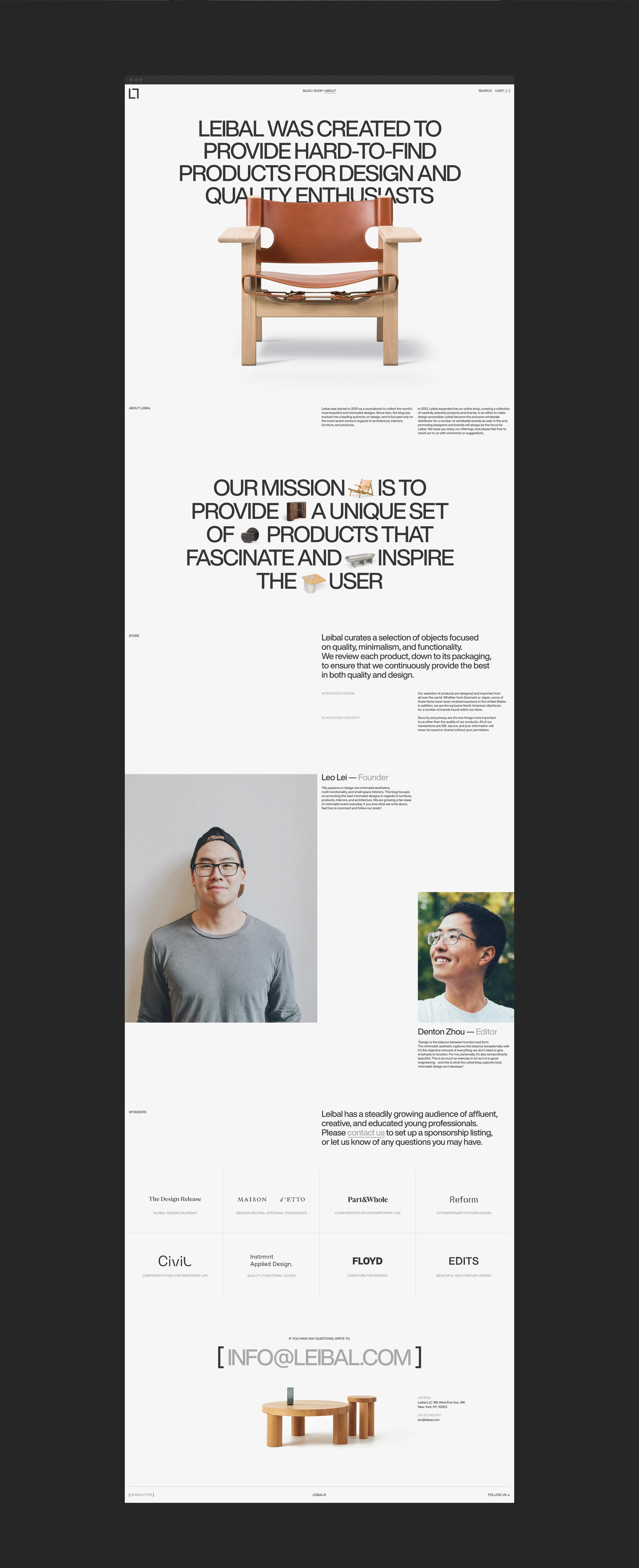 LEIBAL ONLINE STORE — Изображение №18 — Интерфейсы, 3D на Dprofile