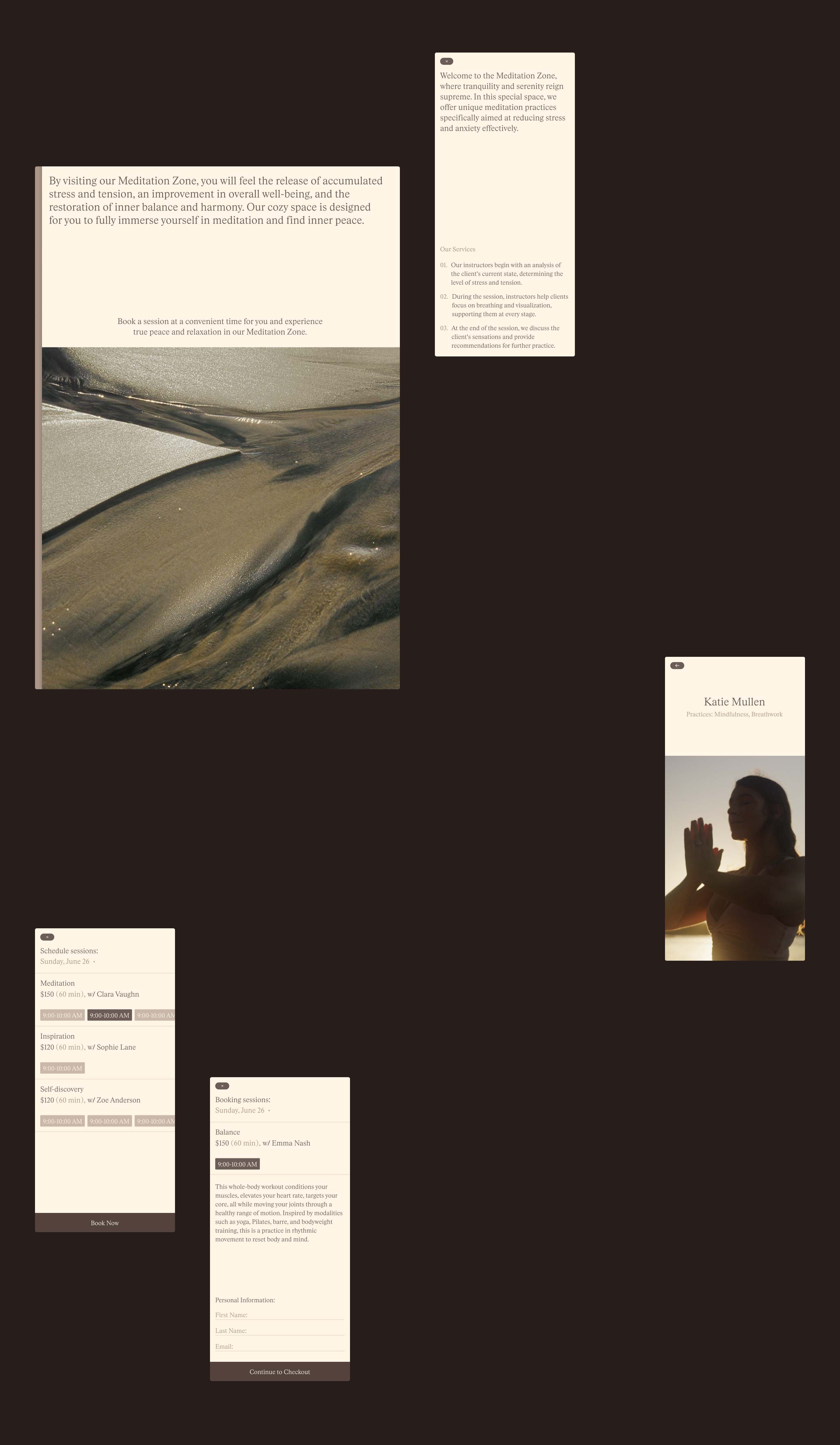 Slow Soul — Meditation Studio — Изображение №6 — Интерфейсы, Брендинг на Dprofile