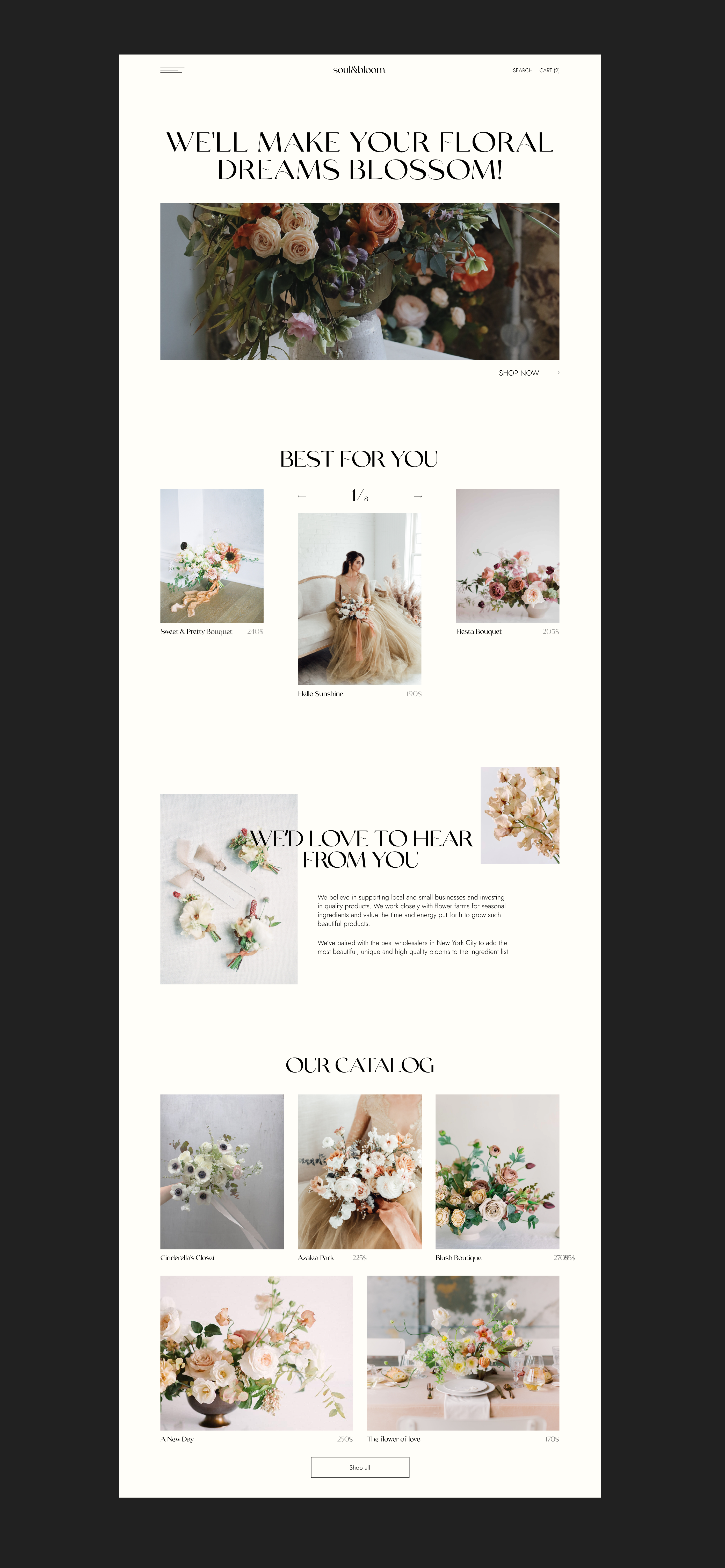Flower Store | E-commerce Concept — Изображение №3 — Интерфейсы, Брендинг на Dprofile