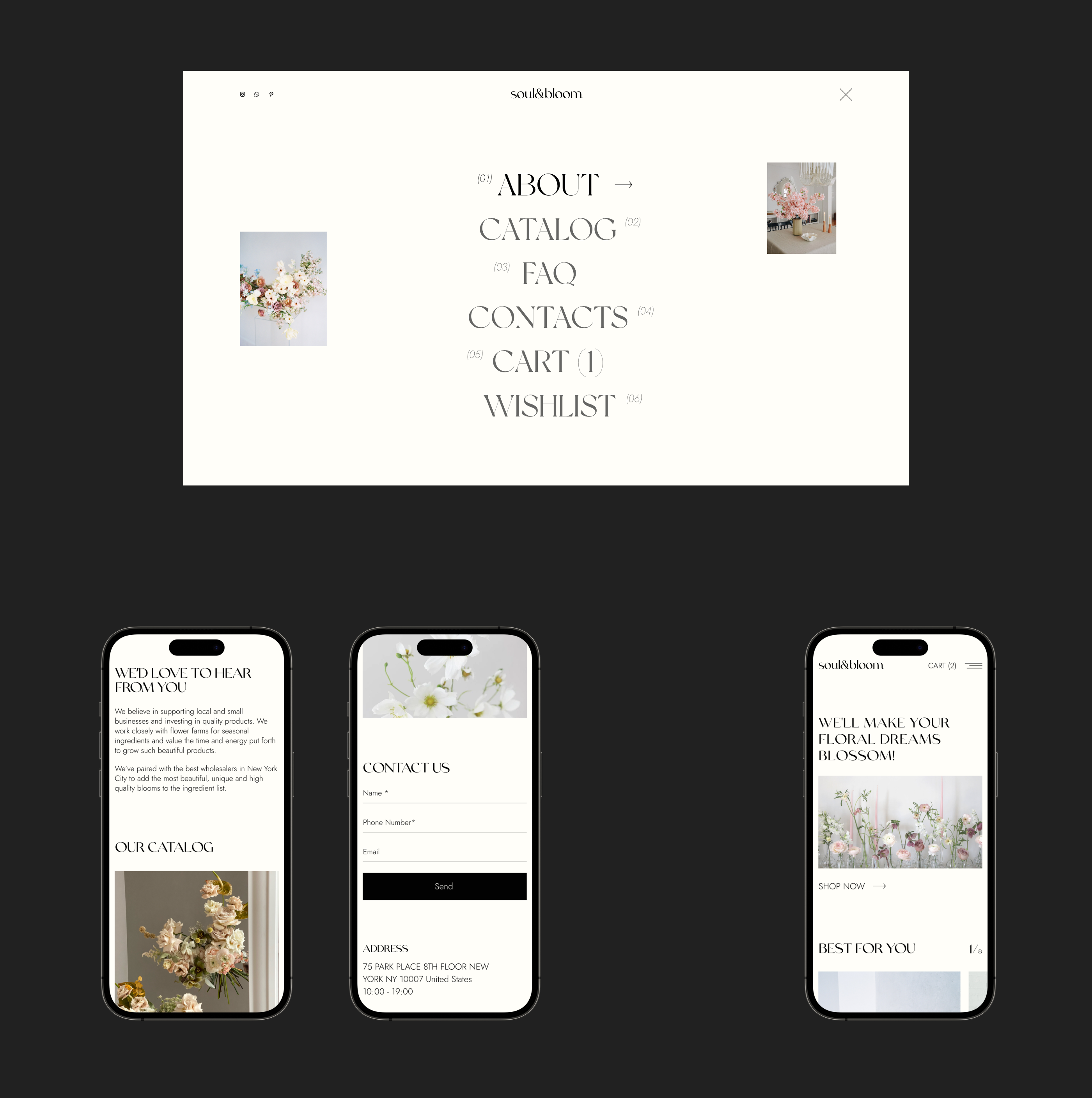 Flower Store | E-commerce Concept — Изображение №2 — Интерфейсы, Брендинг на Dprofile