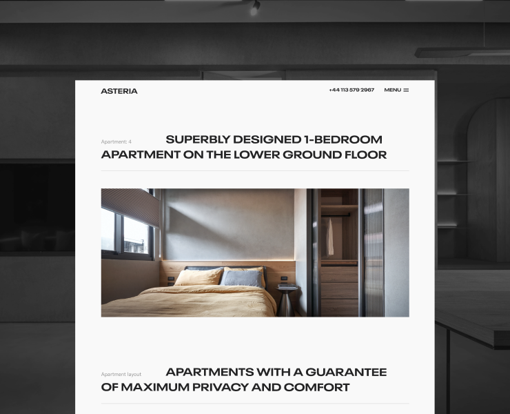 ASTERIA | Premium Real Estate — Интерфейсы на Dprofile