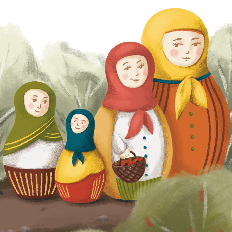 Детская книжка "Матрешки" — Изображение №18 — Иллюстрация, Графика на Dprofile