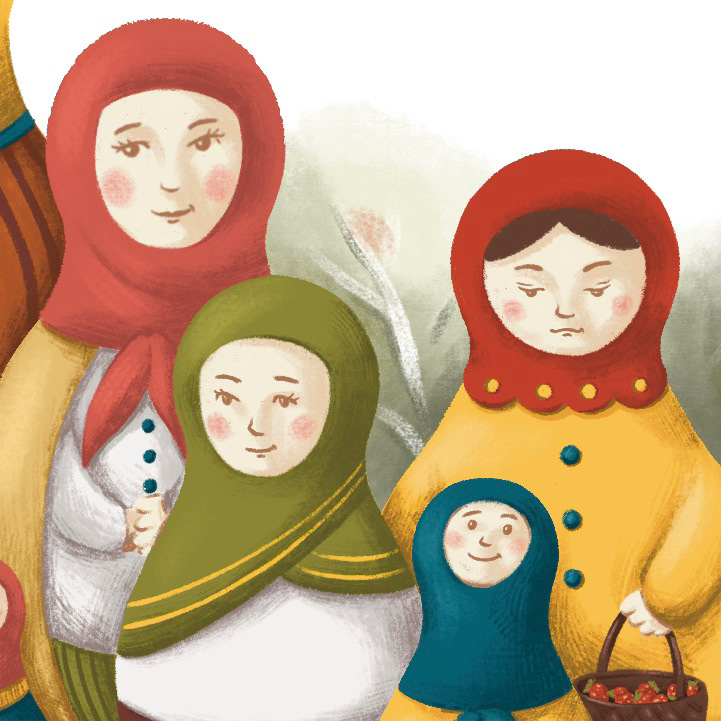 Детская книжка "Матрешки" — Изображение №16 — Иллюстрация, Графика на Dprofile