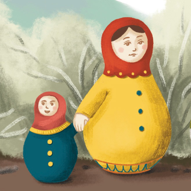Детская книжка "Матрешки" — Изображение №14 — Иллюстрация, Графика на Dprofile