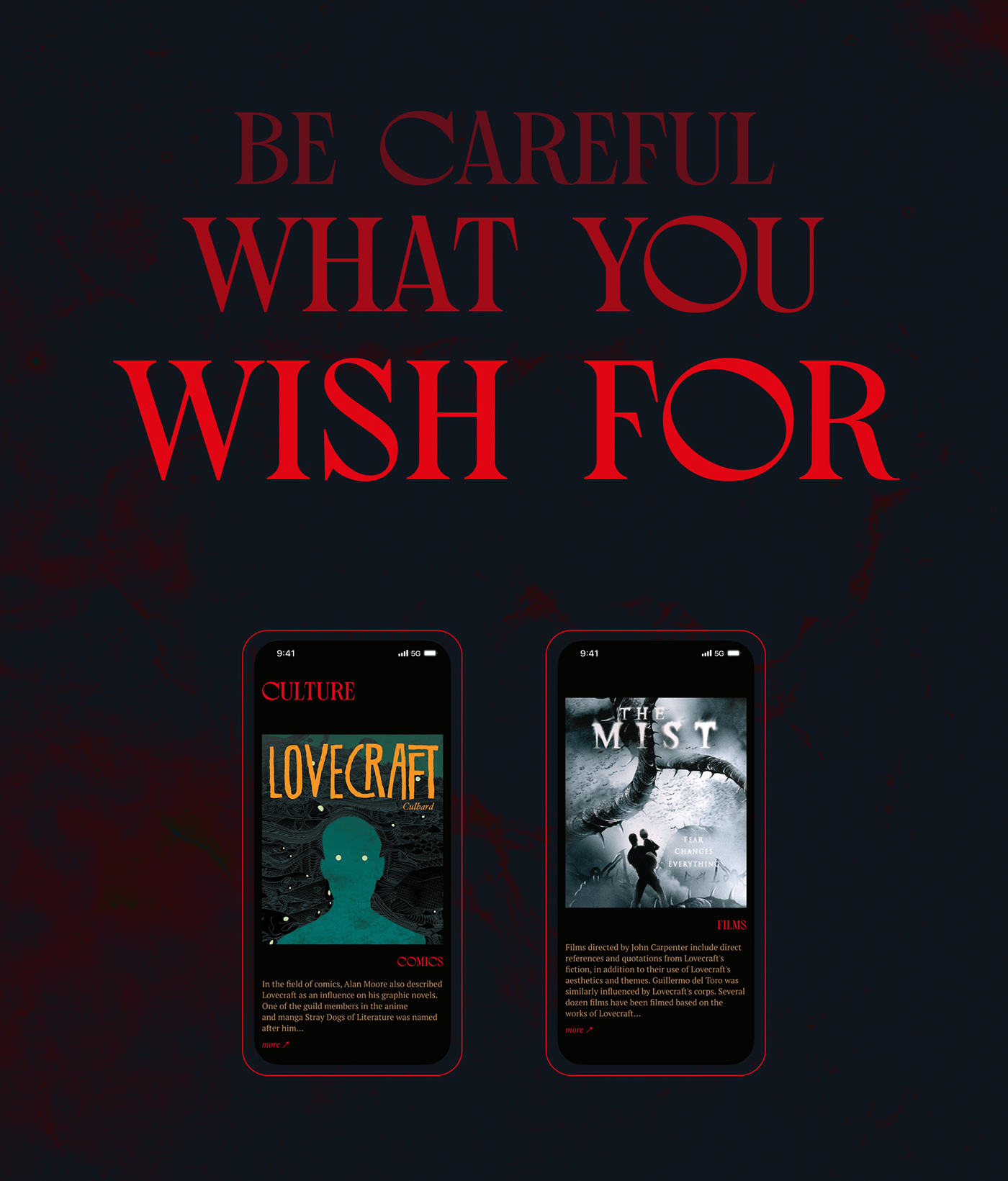 Lovecraft's bibliography website — Изображение №9 — Интерфейсы, Графика на Dprofile