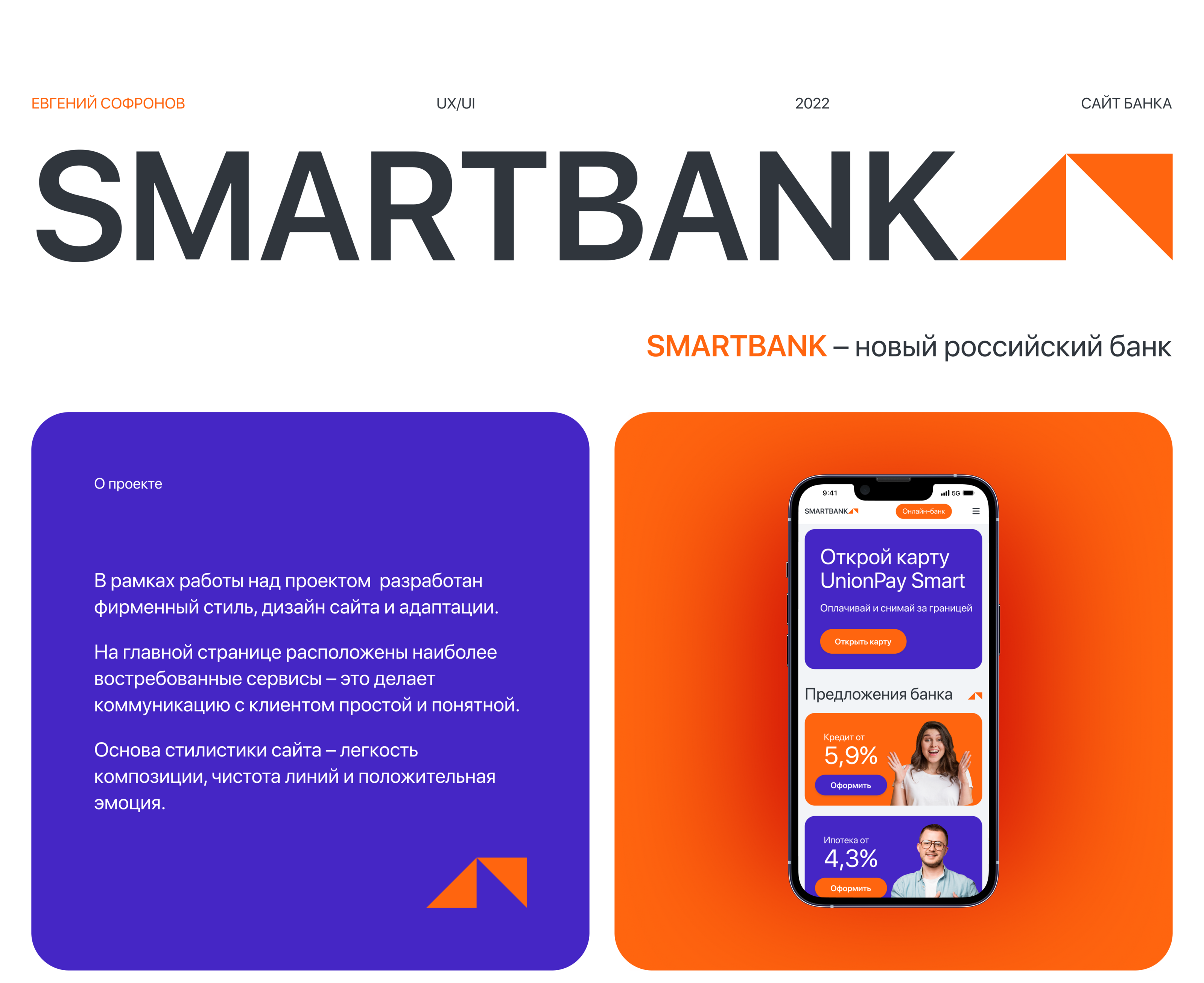 Smartbank — Bank website — Изображение №1 — Интерфейсы, Брендинг на Dprofile