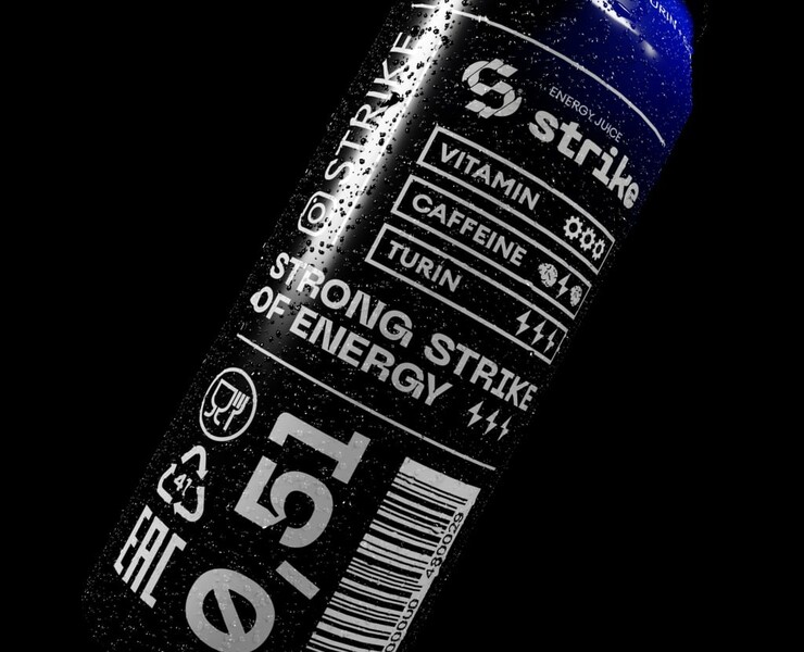 Strike Energy Juice — Брендинг, Графика на Dprofile