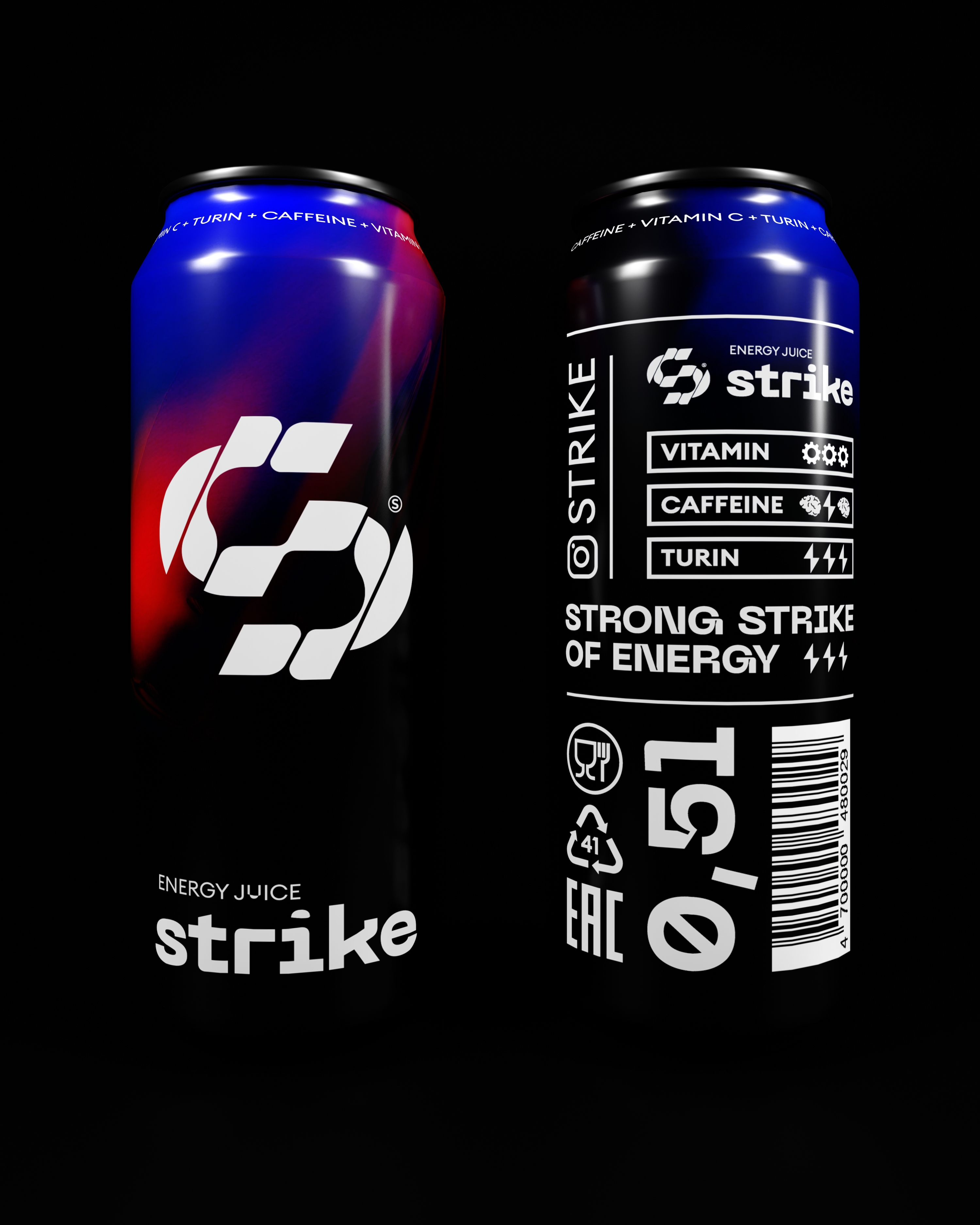 Strike Energy Juice — Изображение №7 — Брендинг, Графика на Dprofile
