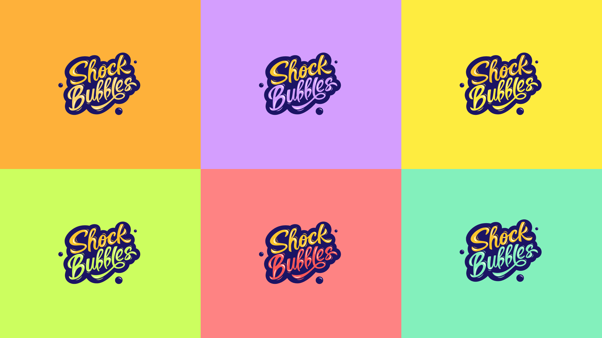 Логотип для линейки газированных напитков Shock Bubbles — Изображение №4 — Брендинг, Графика на Dprofile