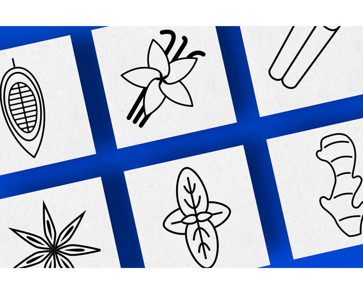 Simple icons for spices and herbs. — Брендинг, Иллюстрация на Dprofile