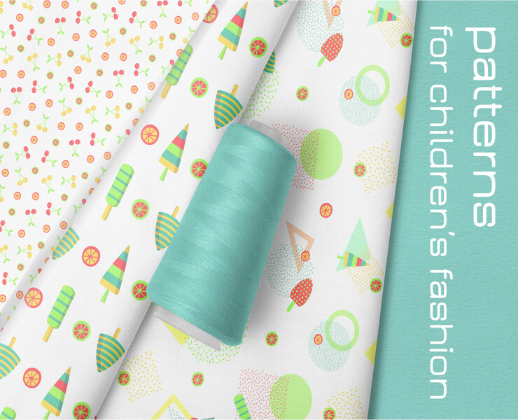 Patterns for children's fashion — Иллюстрация, Графика на Dprofile