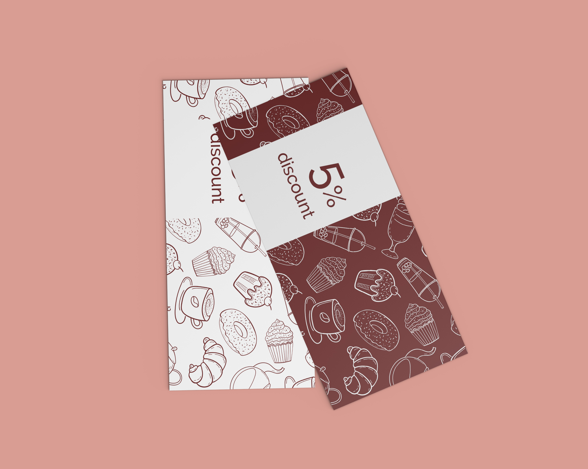 Discount or loyalty card for coffee shop and cafe — Изображение №3 — Иллюстрация, Графика на Dprofile