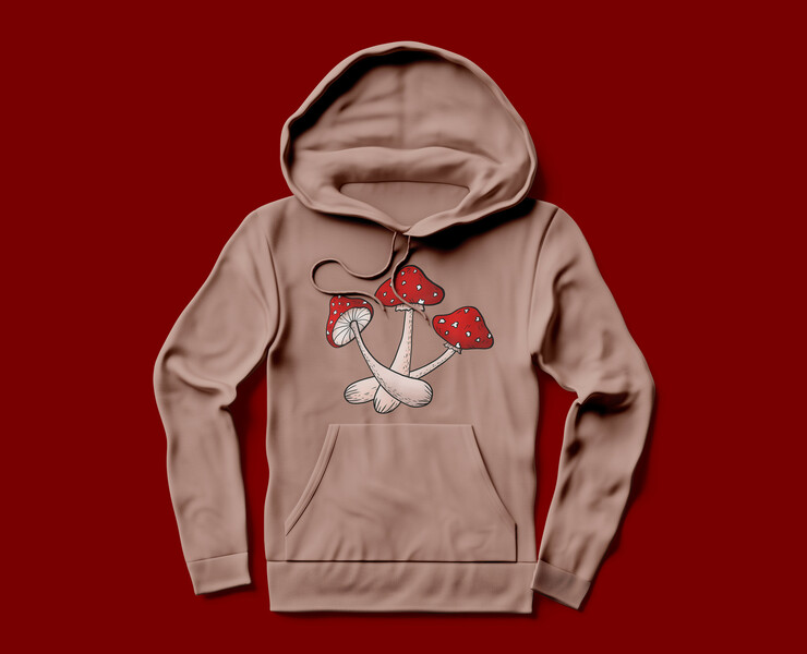Bright hand drawn mushrooms на Dprofile