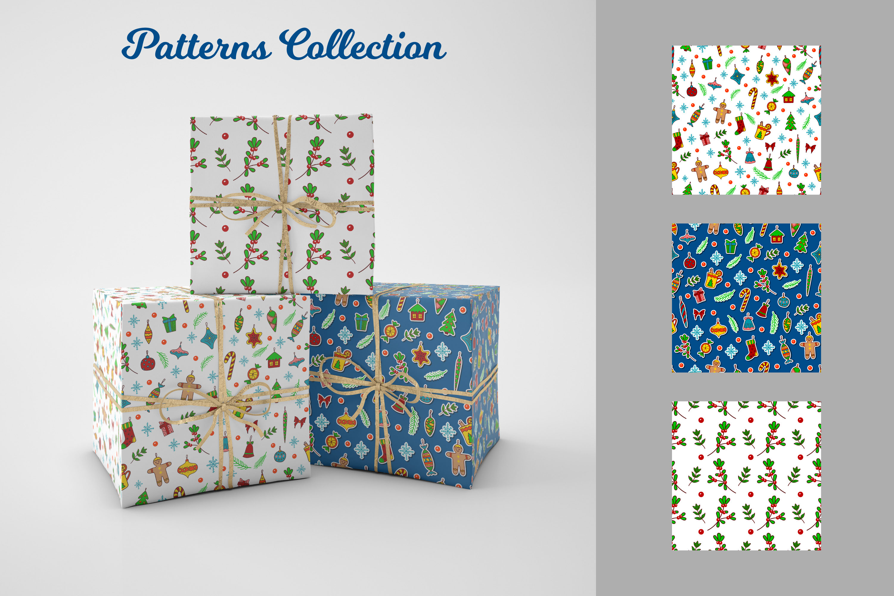 Christmas and New Year stickers — Изображение №2 — Иллюстрация на Dprofile