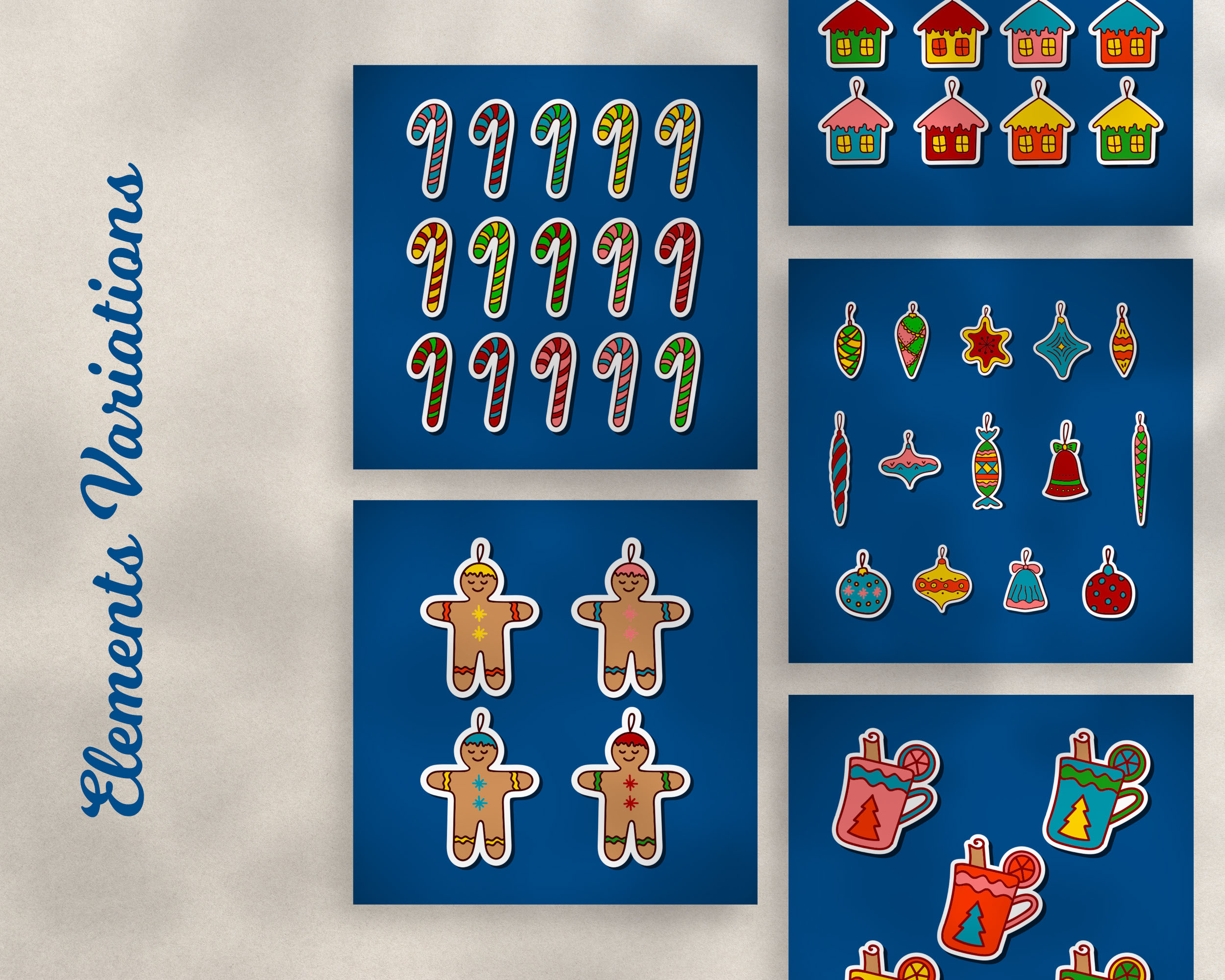 Christmas and New Year stickers — Изображение №4 — Иллюстрация на Dprofile