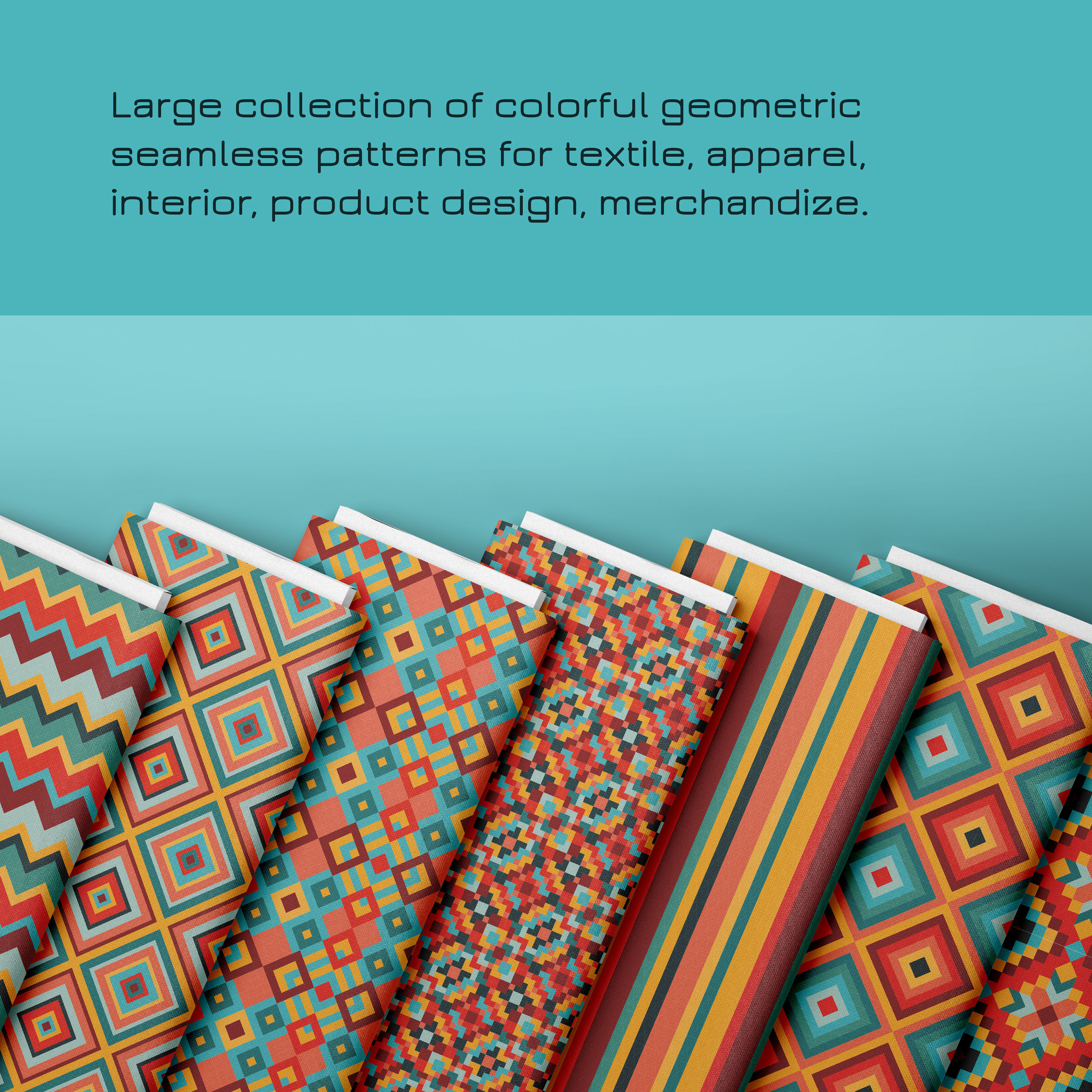 Collection of geometric seamless patterns — Изображение №1 — Иллюстрация, Графика на Dprofile