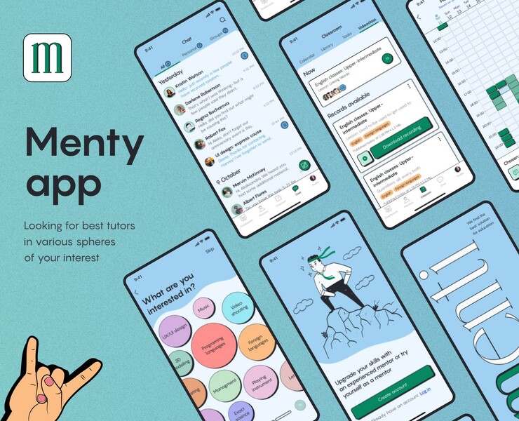 Menty - Mobile App Design Concept — Интерфейсы на Dprofile