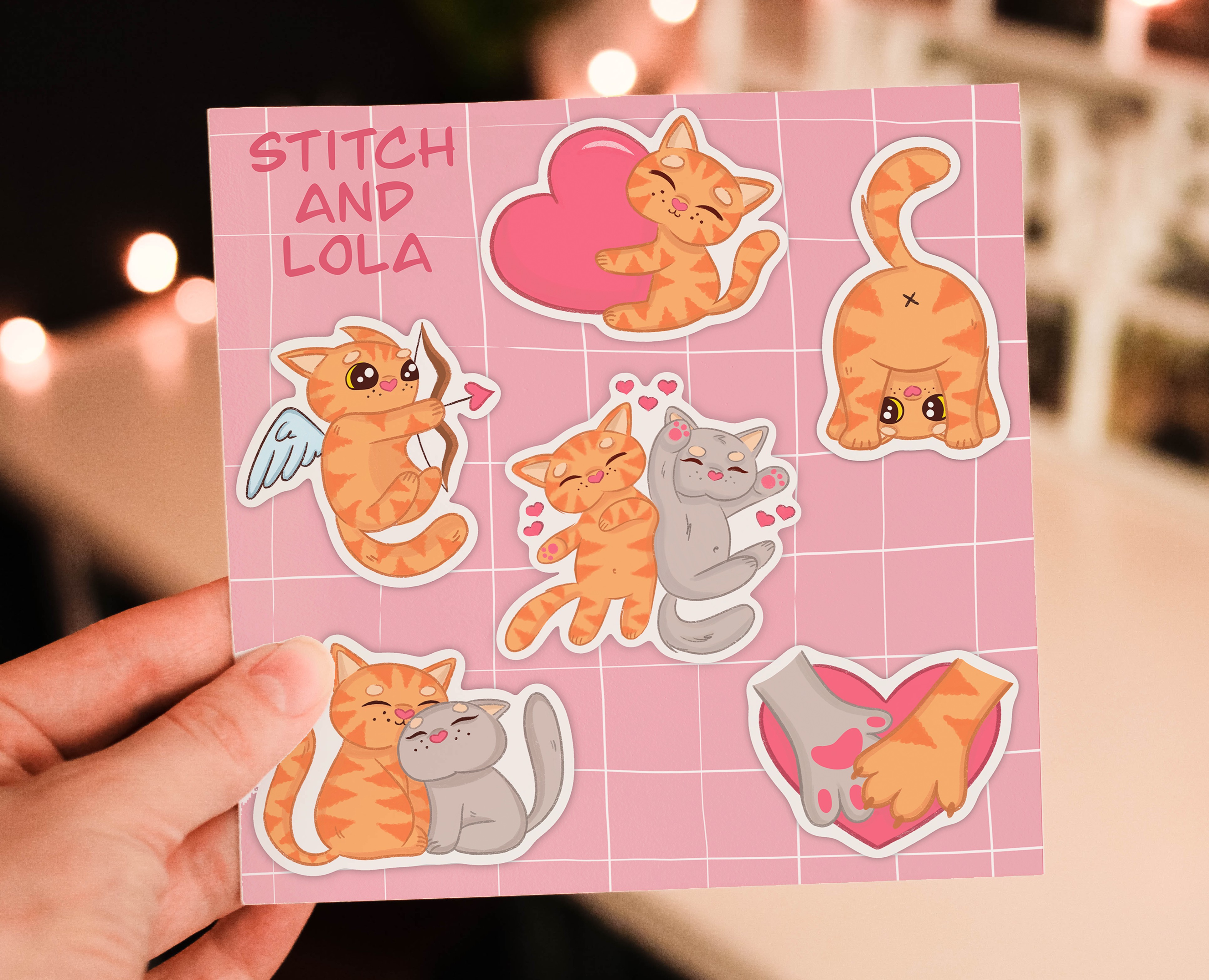 STICKERS "STITCH AND LOLA" — Брендинг, Иллюстрация на Dprofile