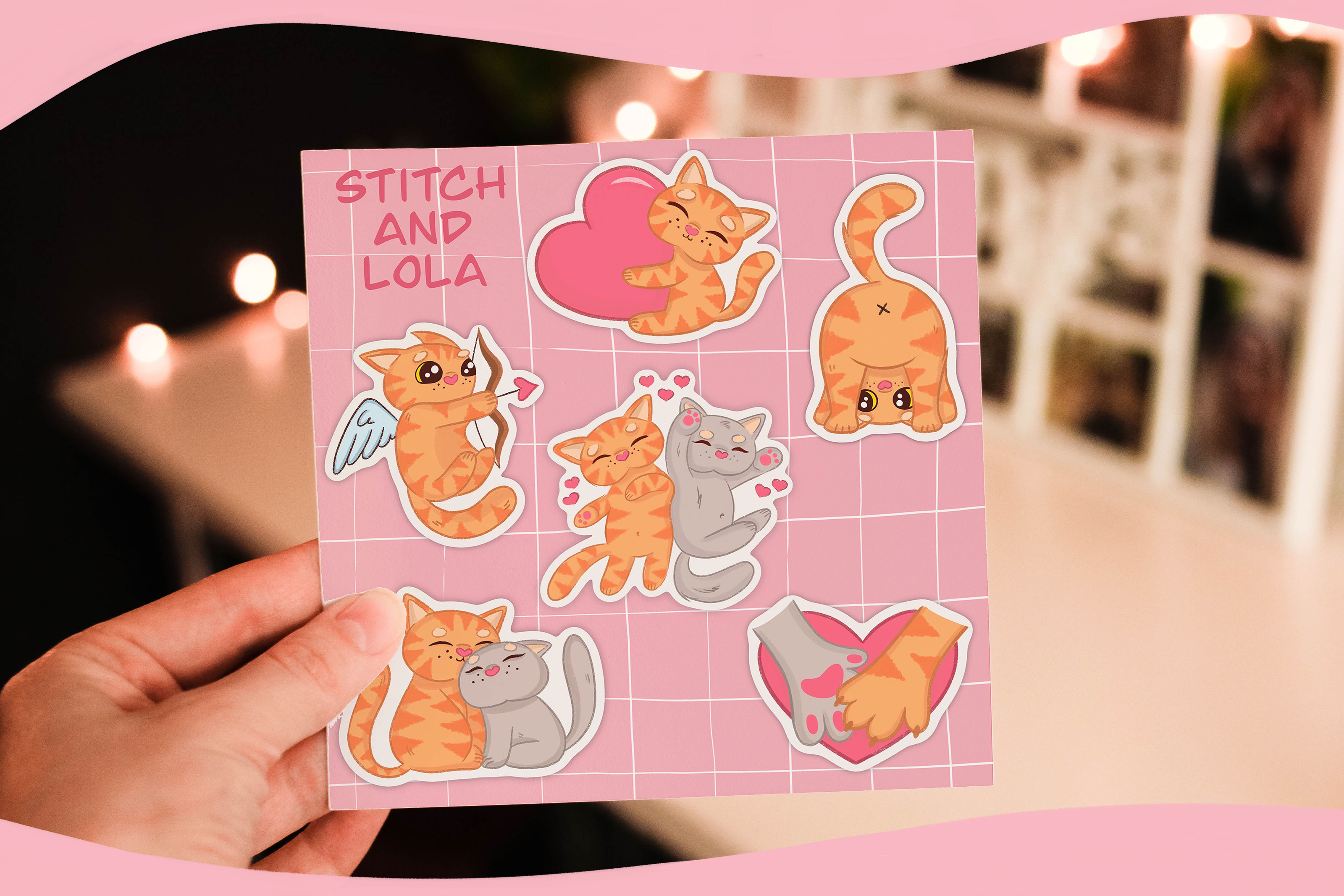 STICKERS "STITCH AND LOLA" — Изображение №9 — Брендинг, Иллюстрация на Dprofile