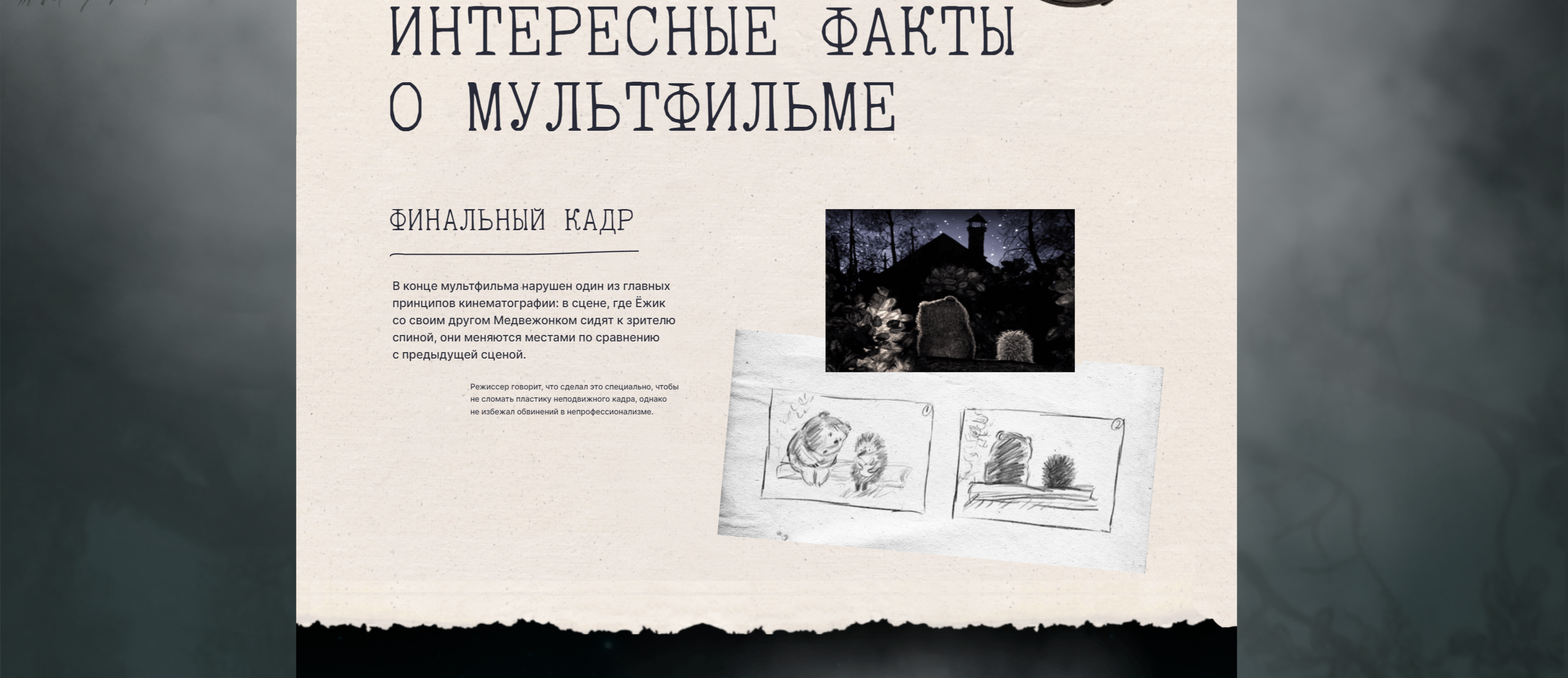 Интерактивный лонгрид  «Ёжик в тумане» — Изображение №25 — Интерфейсы на Dprofile