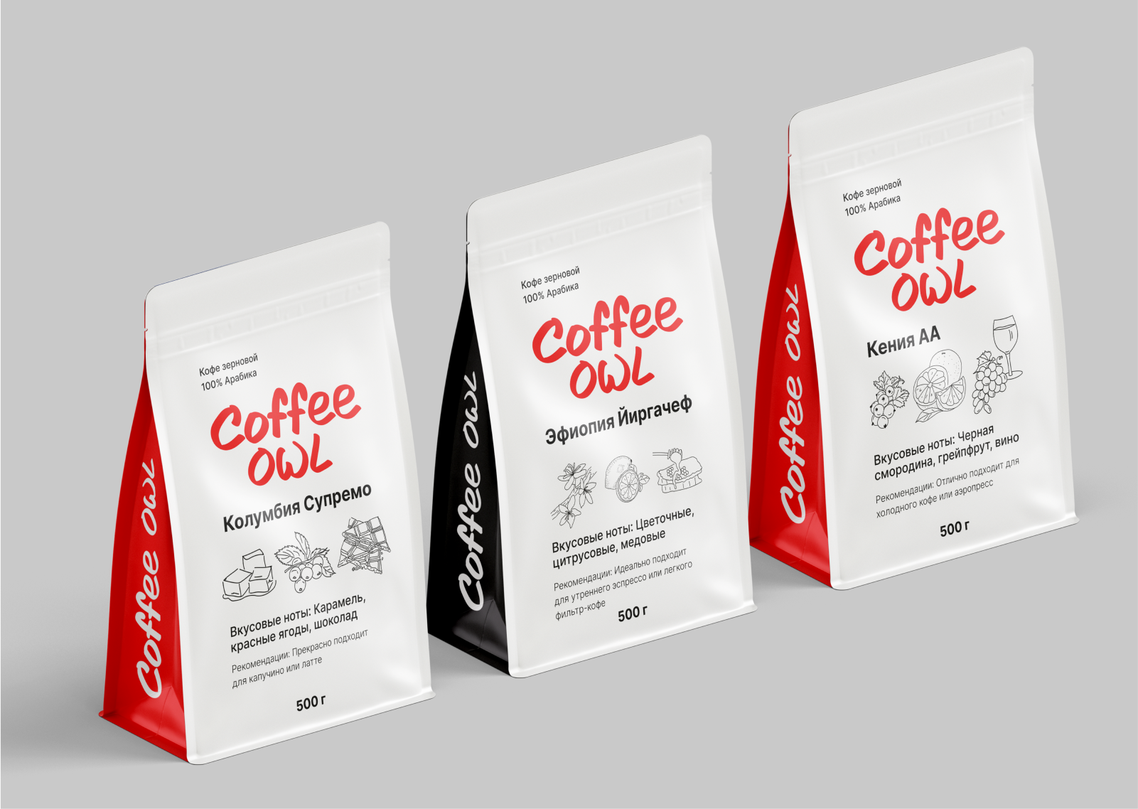 Фирменный стиль франшизы кофеен Coffee owl — Изображение №5 — Графика на Dprofile