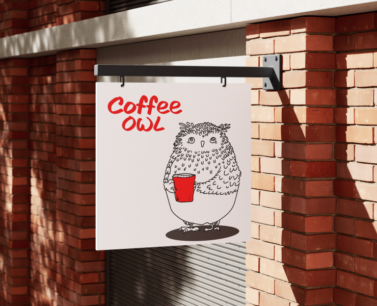 Фирменный стиль франшизы кофеен Coffee owl — Графика на Dprofile
