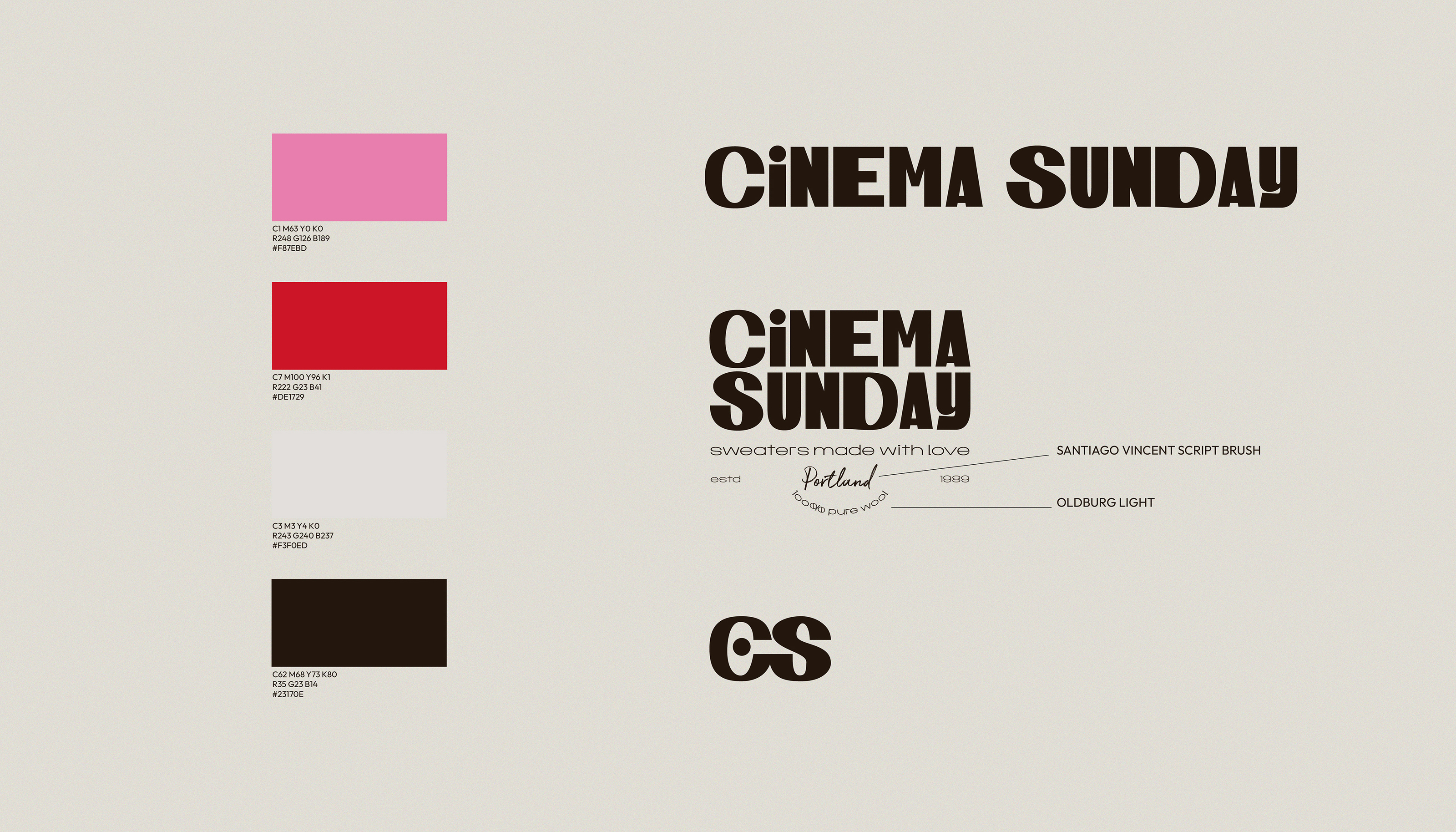 CINEMA SUNDAY / visual identity — Изображение №2 — Брендинг, Графика на Dprofile