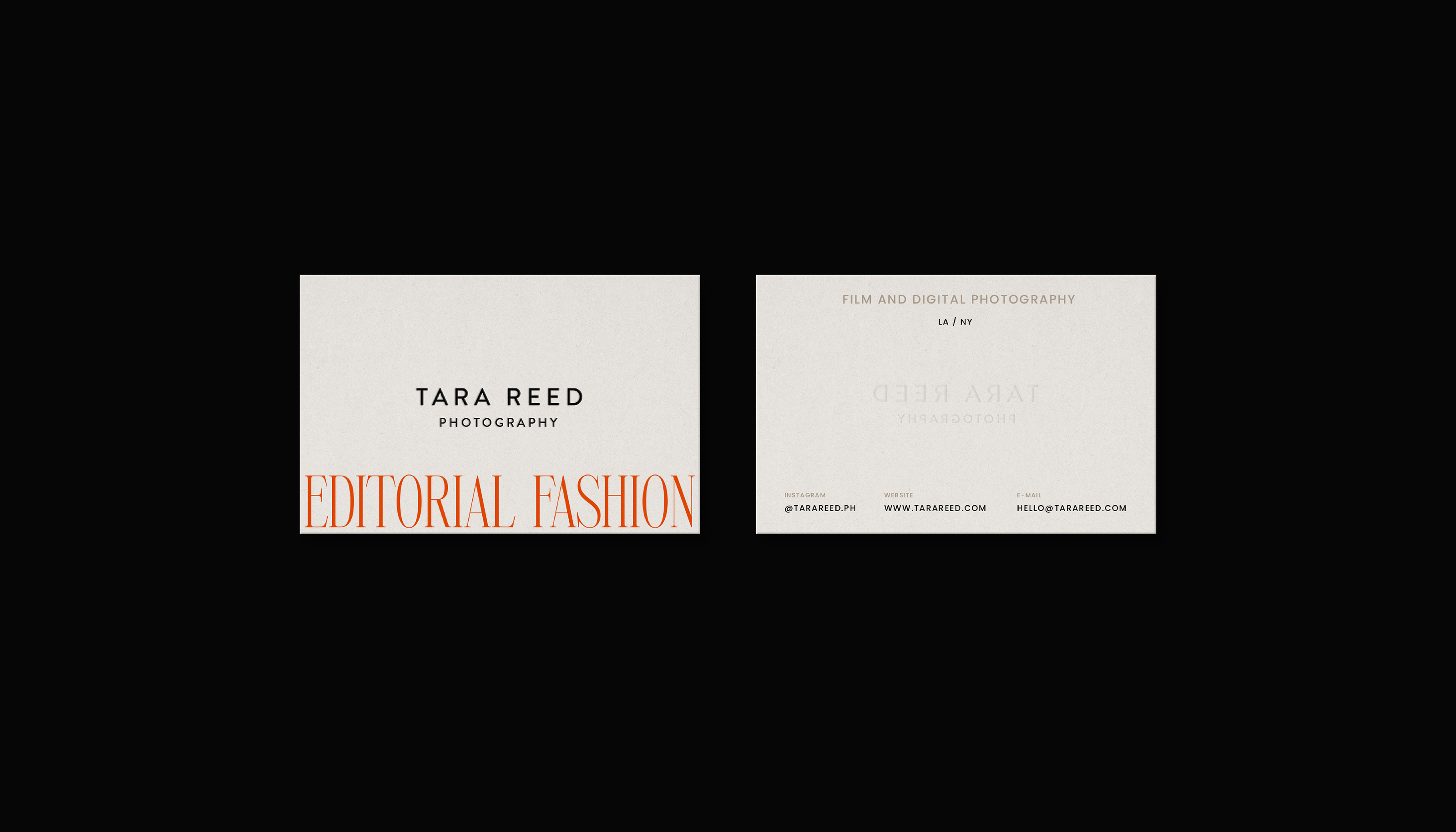Tara Reed / identity for a photographer — Изображение №6 — Брендинг, Графика на Dprofile