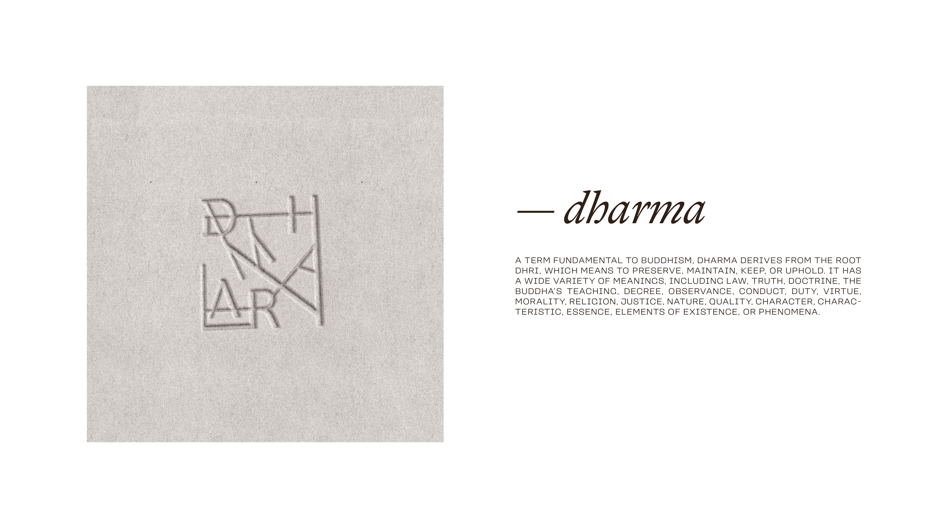 DHARMA / visual identity + packaging — Изображение №4 — Брендинг, Графика на Dprofile