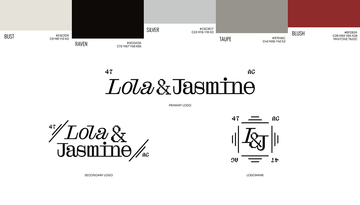 Lola&Jasmine / jewelry brand identity+packaging — Изображение №3 — Брендинг, Графика на Dprofile