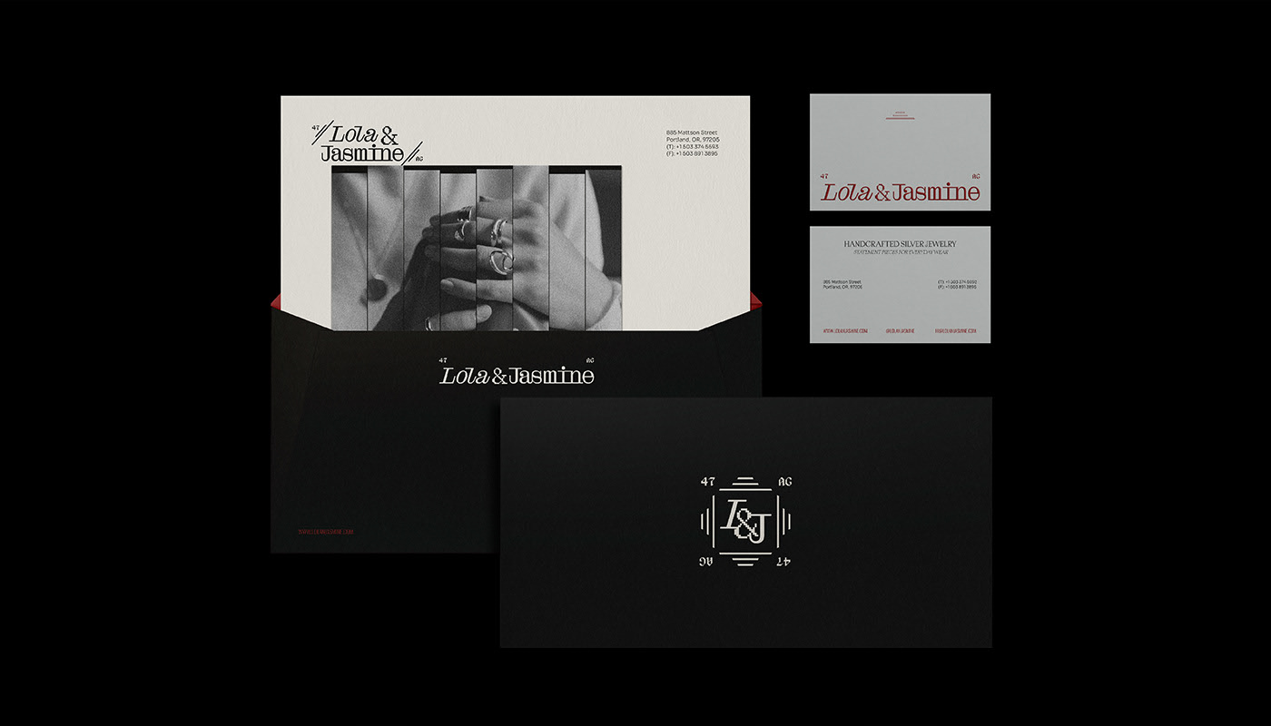 Lola&Jasmine / jewelry brand identity+packaging — Изображение №4 — Брендинг, Графика на Dprofile