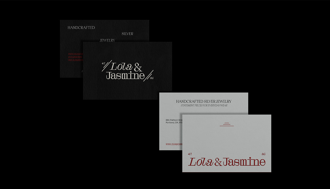 Lola&Jasmine / jewelry brand identity+packaging — Изображение №5 — Брендинг, Графика на Dprofile