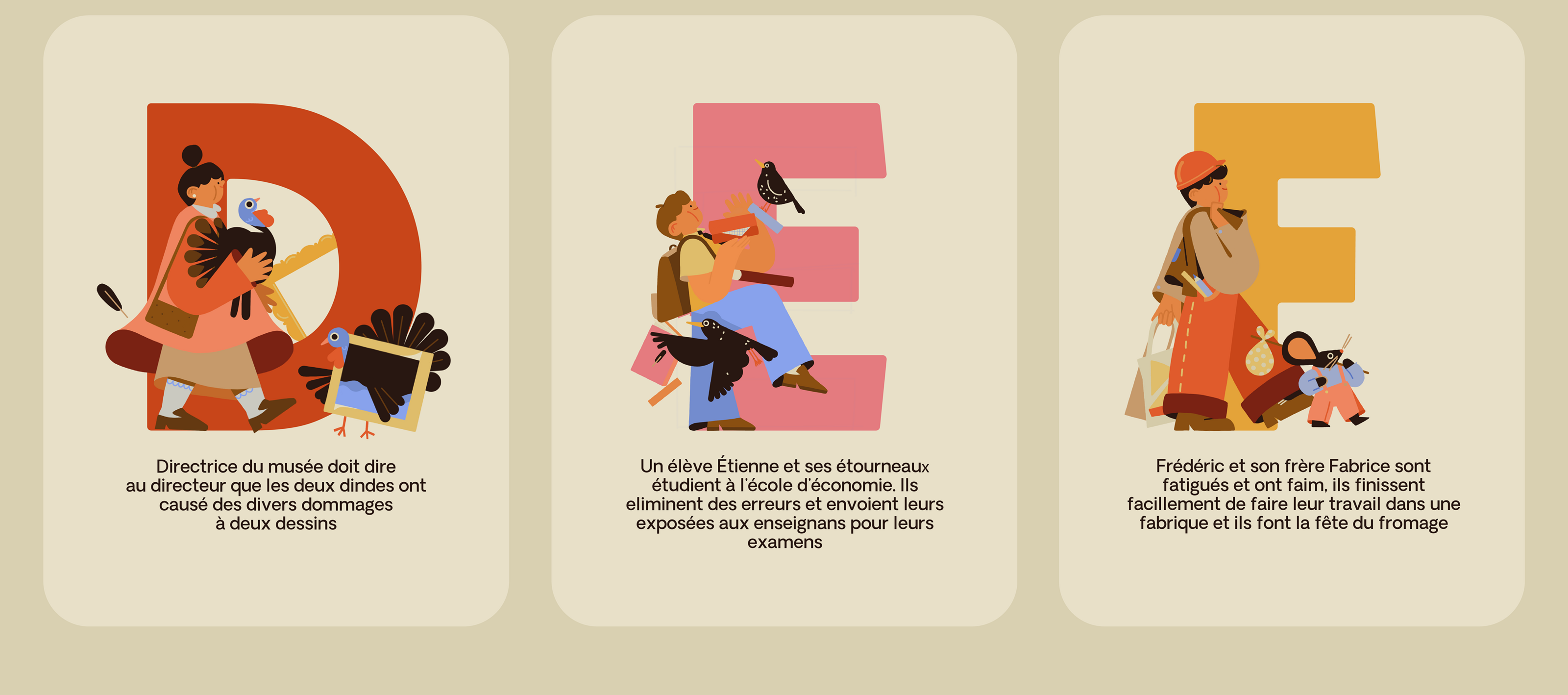 French alphabet — Изображение №5 — Иллюстрация на Dprofile