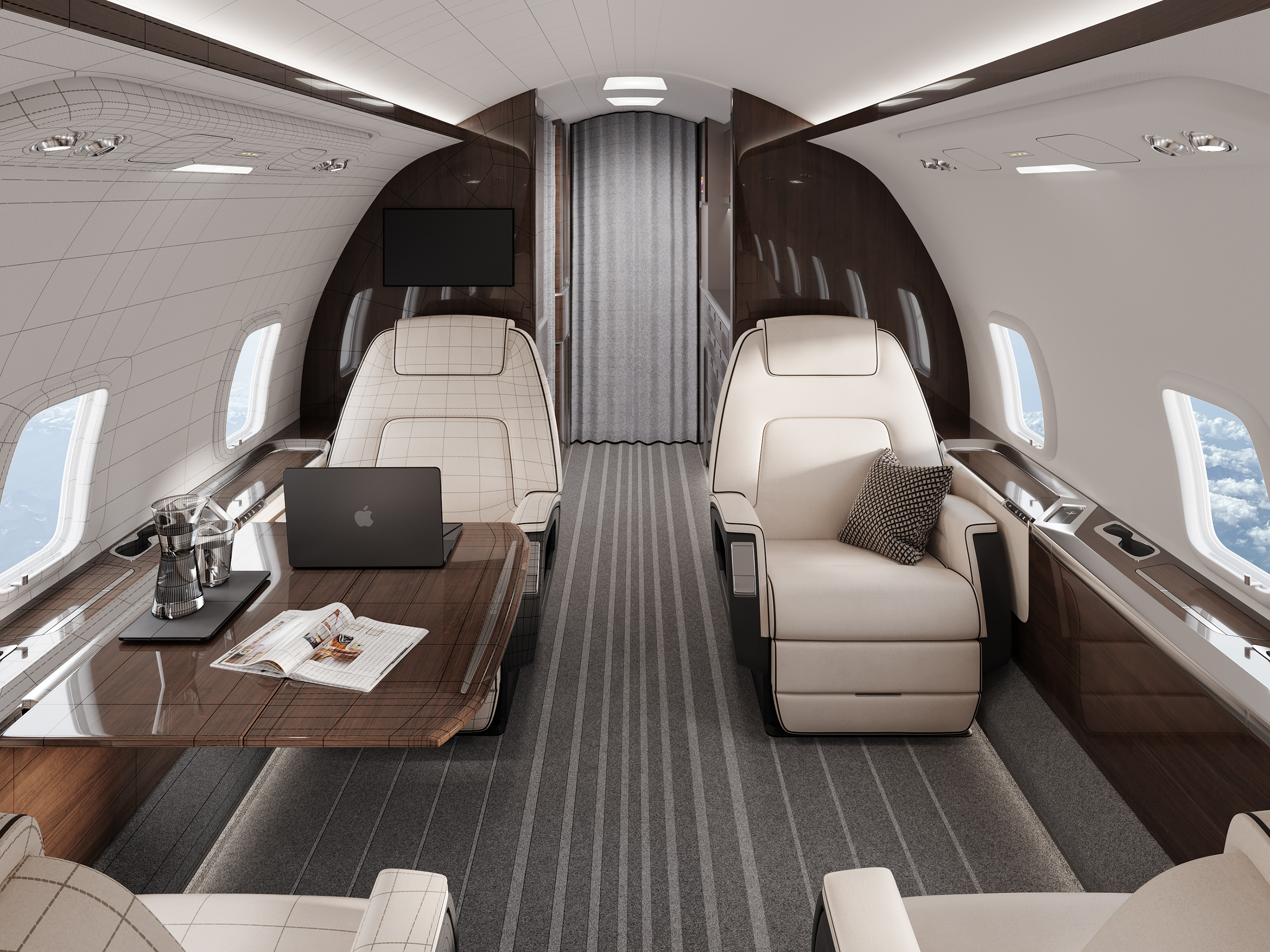 Aircraft cabin — Изображение №10 — 3D на Dprofile