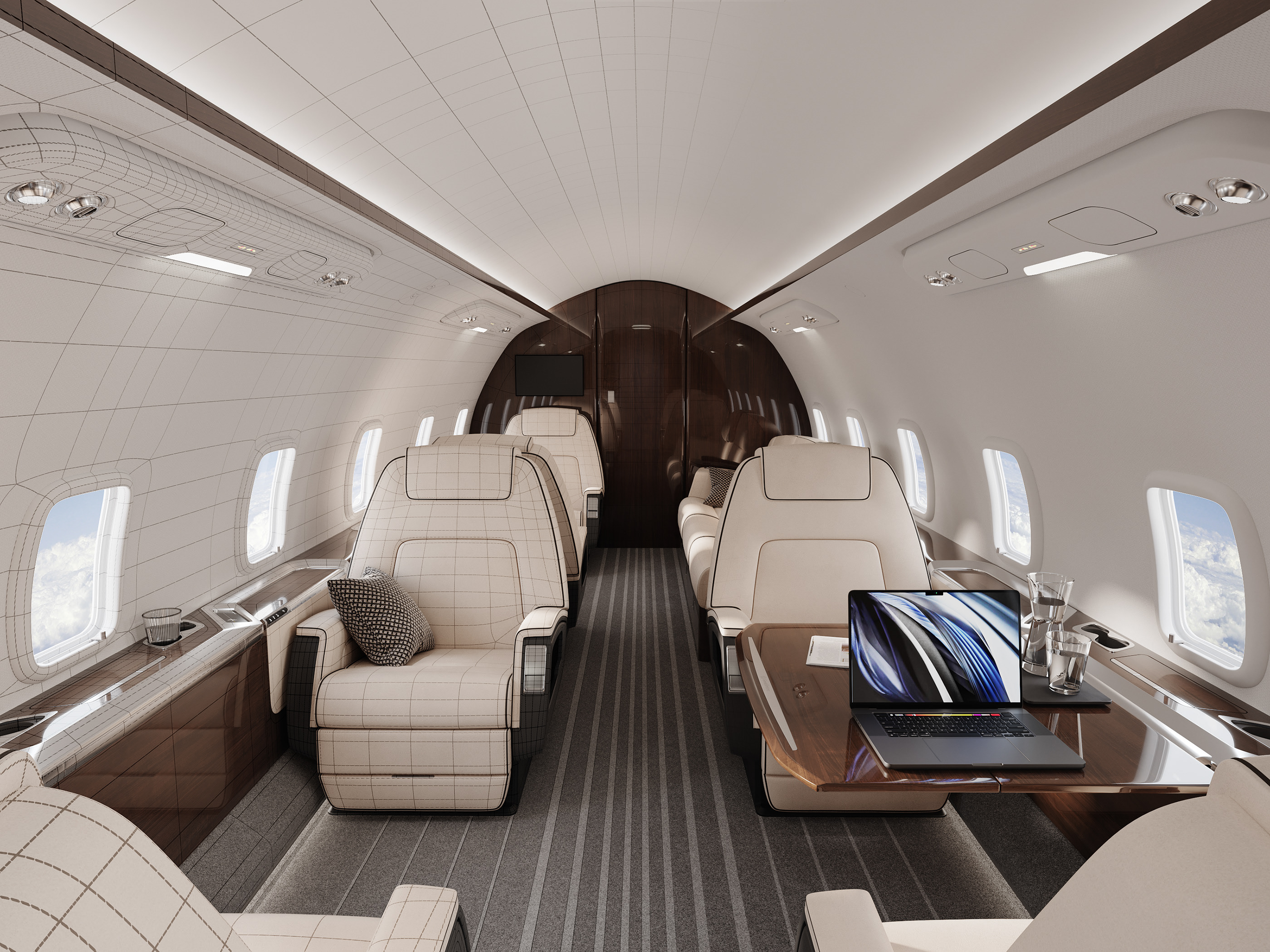 Aircraft cabin — Изображение №9 — 3D на Dprofile