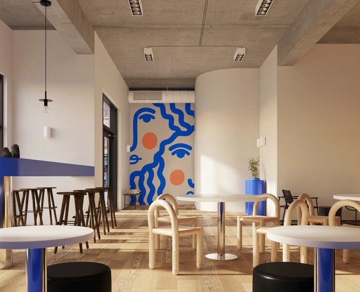 Cafe interior — 3D на Dprofile