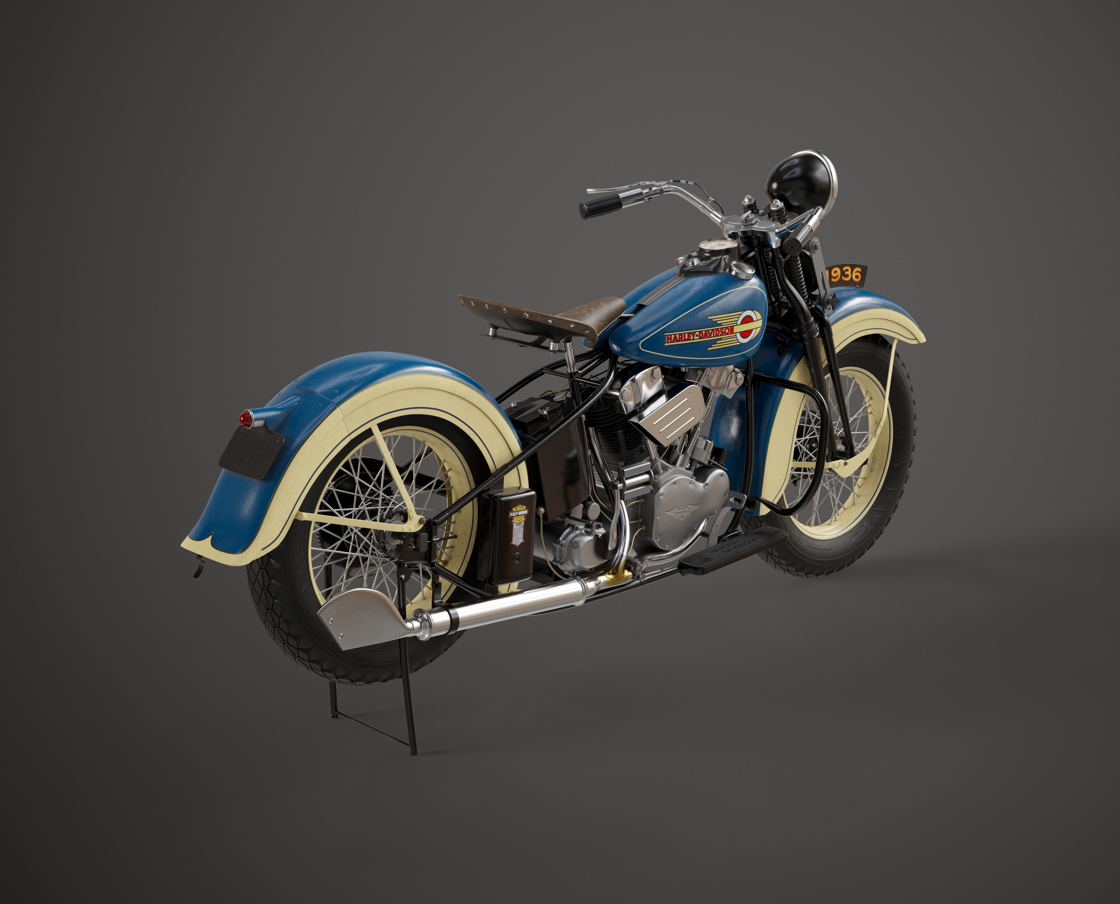Harley Davidson 1936 — Изображение №4 — 3D на Dprofile