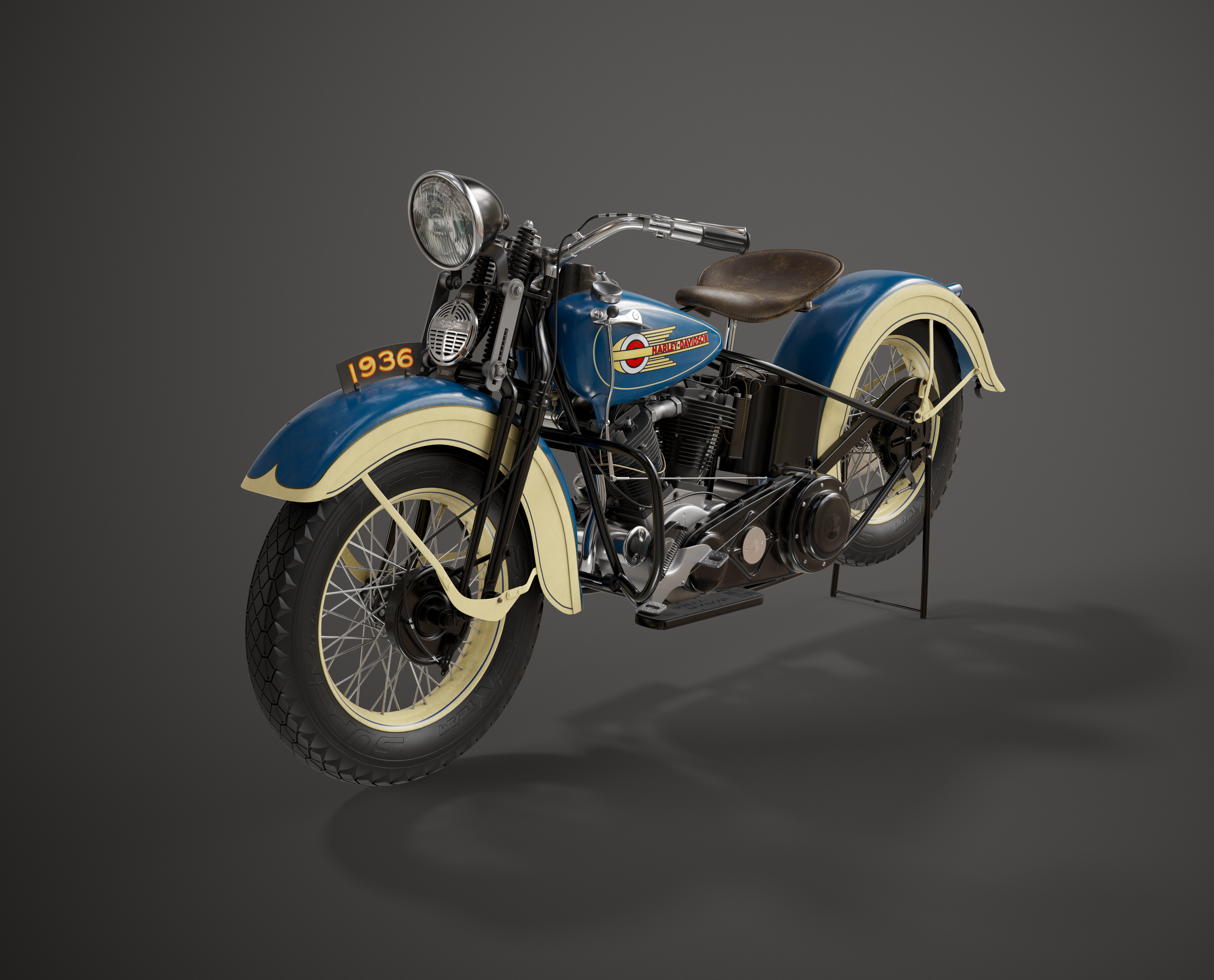 Harley Davidson 1936 — Изображение №1 — 3D на Dprofile