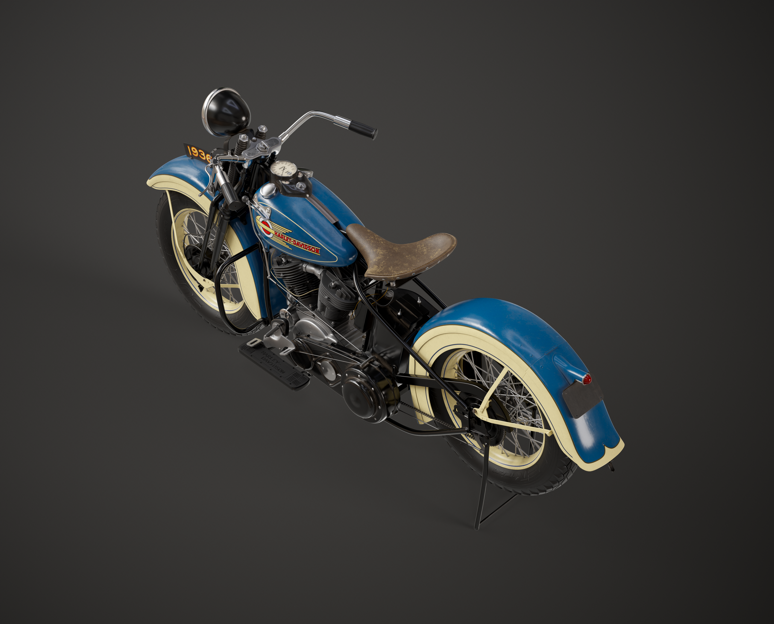 Harley Davidson 1936 — Изображение №5 — 3D на Dprofile