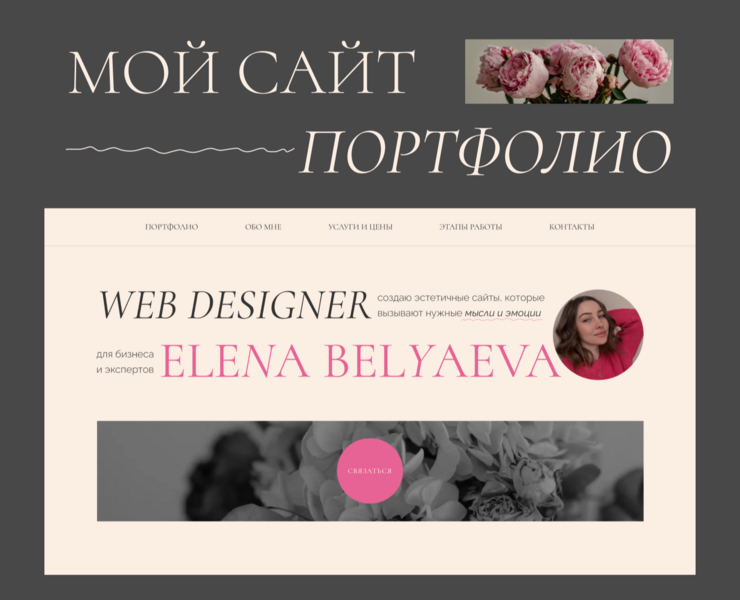 Сайт-портфолио для веб-дизайнера — Интерфейсы, Маркетинг на Dprofile