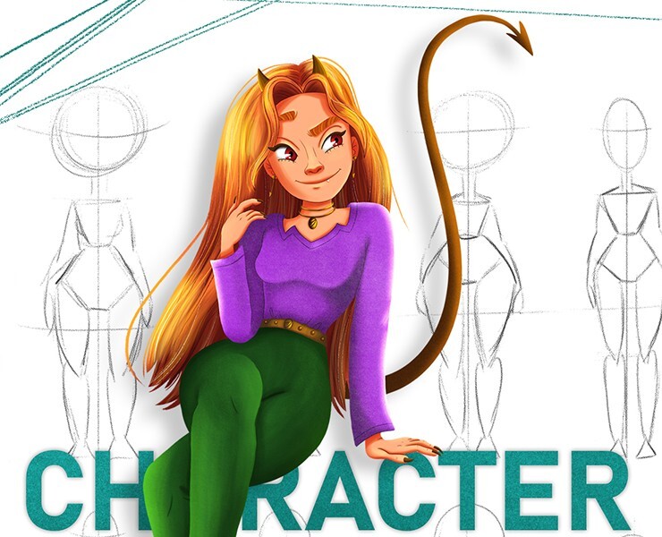Demoness: character development concept art — Иллюстрация, Анимация на Dprofile