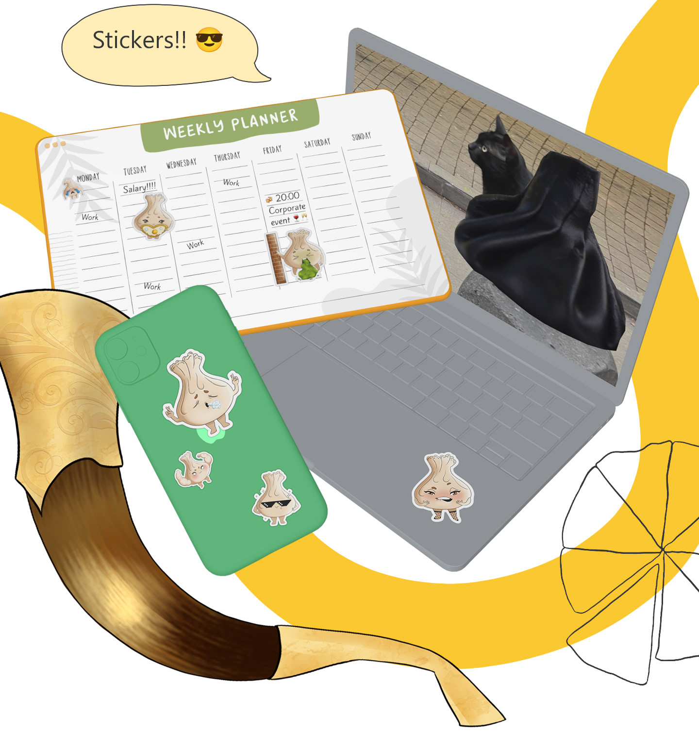 Хинкали стикеры — Изображение №8 — Иллюстрация, Анимация на Dprofile